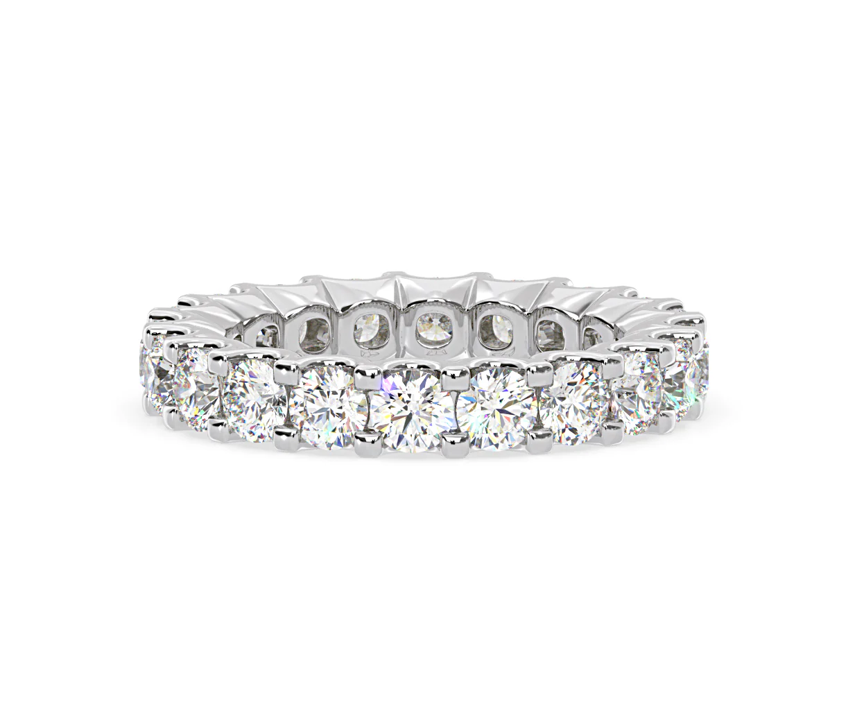 Chloe Lab Diamond Eternity Ring Platinum Claw Set 3.00ct G/Vs - Image 54