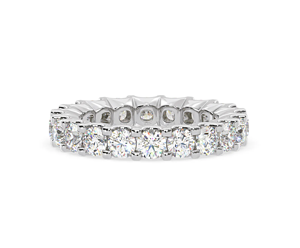 Chloe Lab Diamond Eternity Ring Platinum Claw Set 3.00ct G/Vs - Image 57