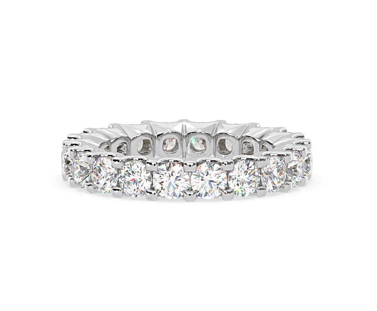 Chloe Lab Diamond Eternity Ring Platinum Claw Set 3.00ct G/Vs - Image 59