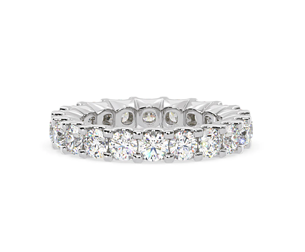 Chloe Lab Diamond Eternity Ring Platinum Claw Set 3.00ct G/Vs - Image 61