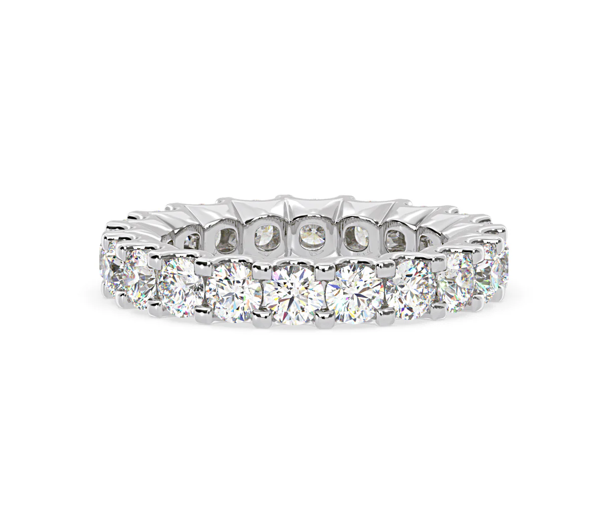 Chloe Lab Diamond Eternity Ring Platinum Claw Set 3.00ct G/Vs - Image 62