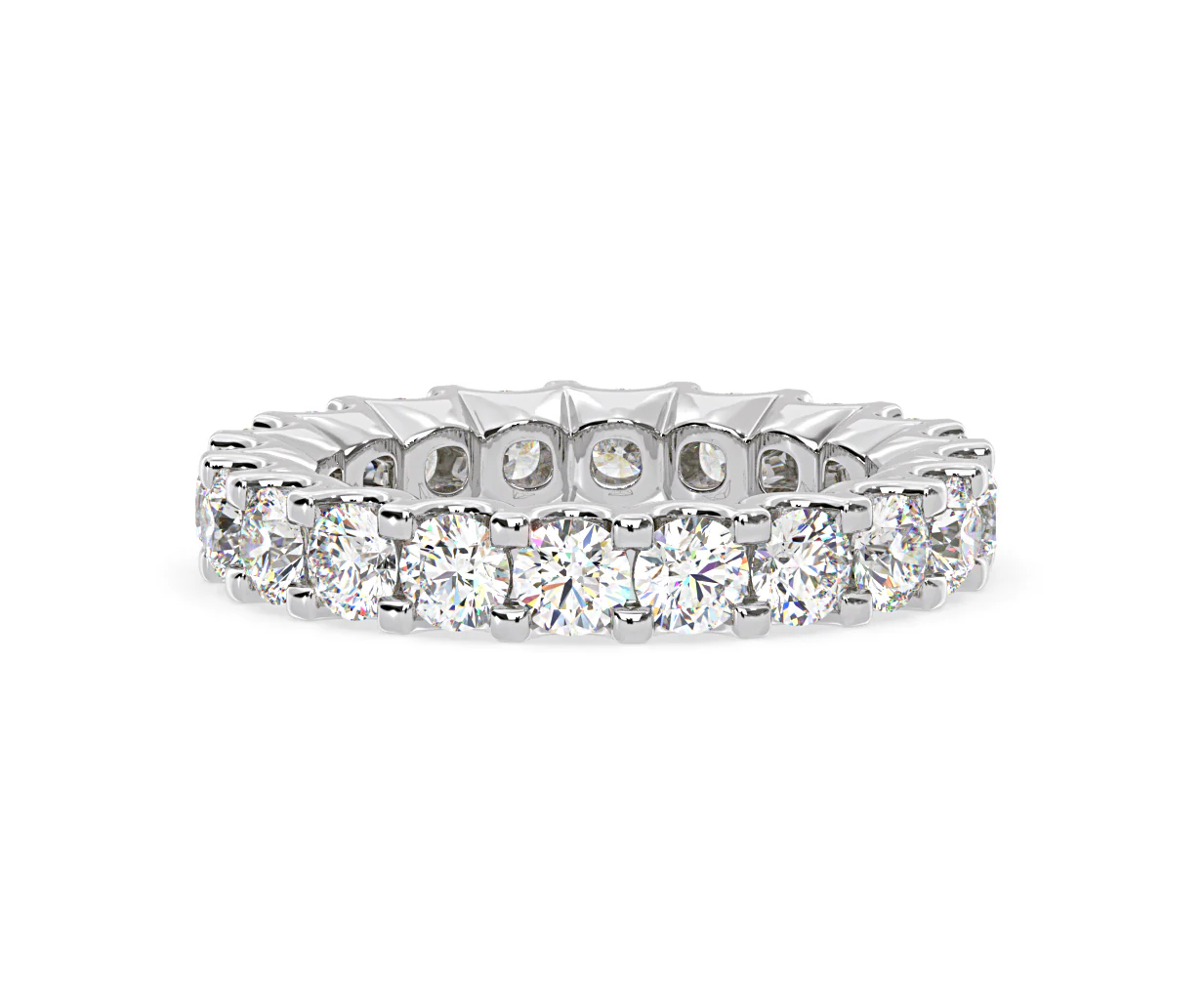 Chloe Lab Diamond Eternity Ring Platinum Claw Set 3.00ct G/Vs - Image 74