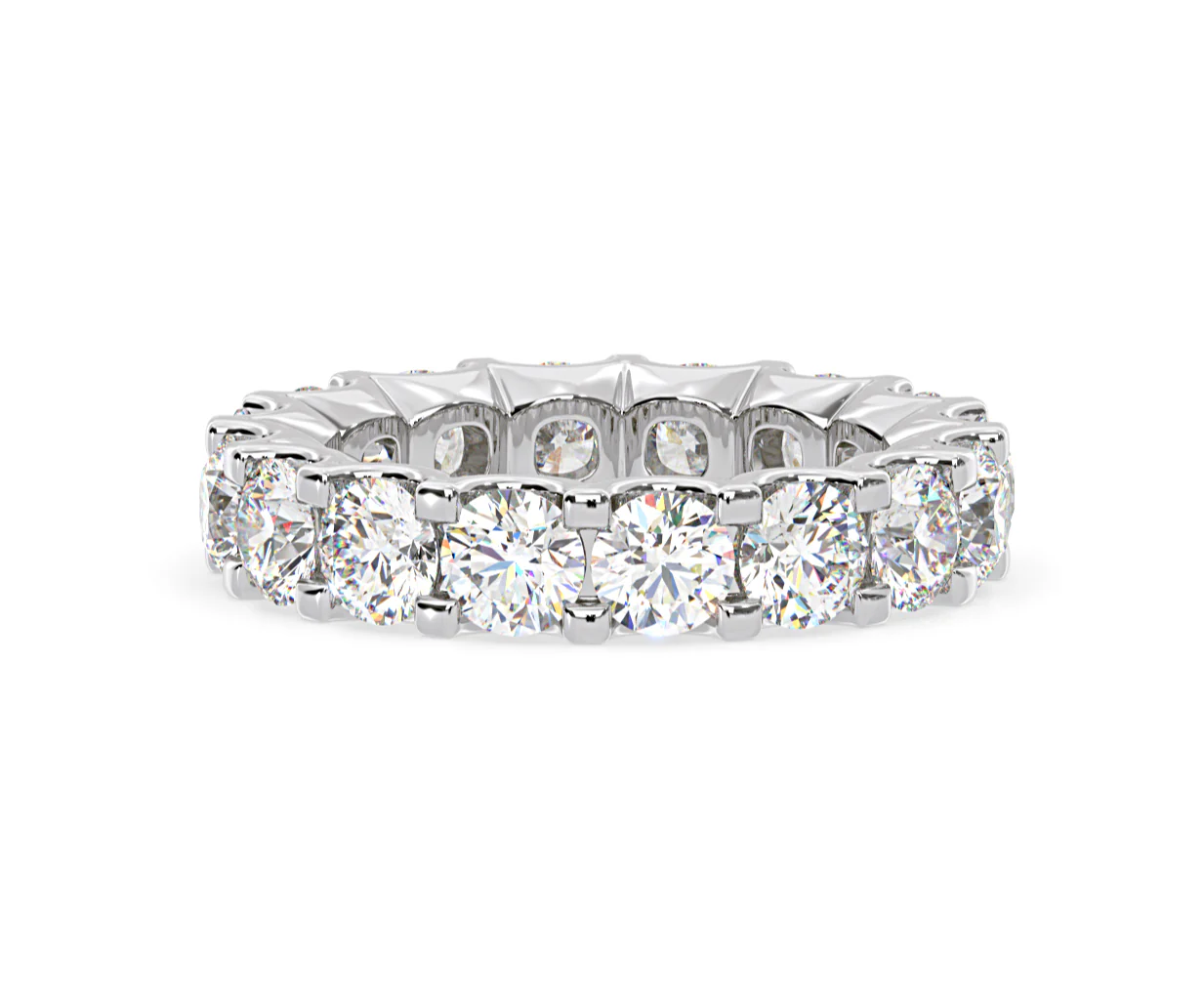 Chloe Lab Diamond Eternity Ring Platinum Claw Set 5.00ct G/Vs - Image 20