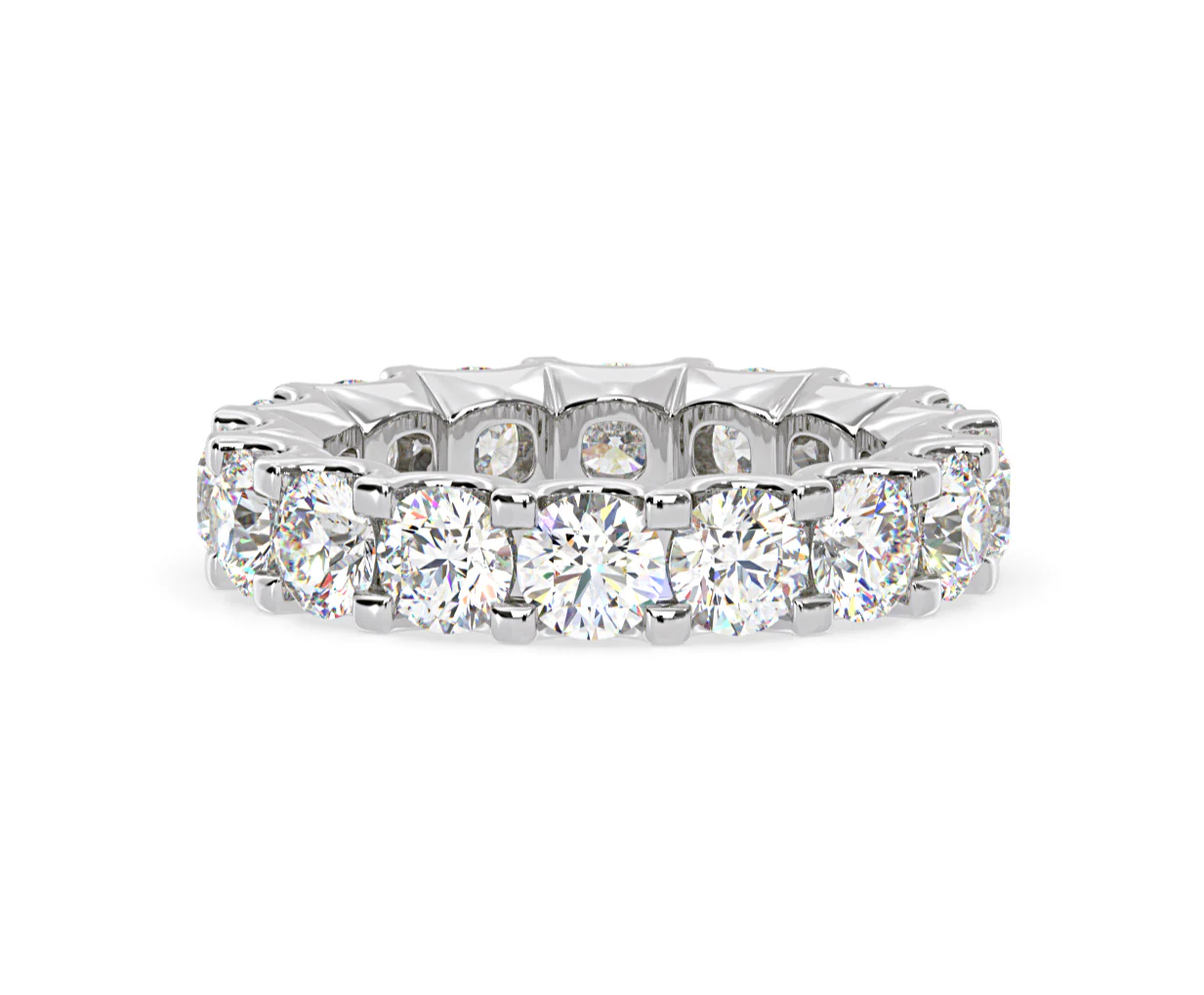 Chloe Lab Diamond Eternity Ring Platinum Claw Set 5.00ct G/Vs - Image 42