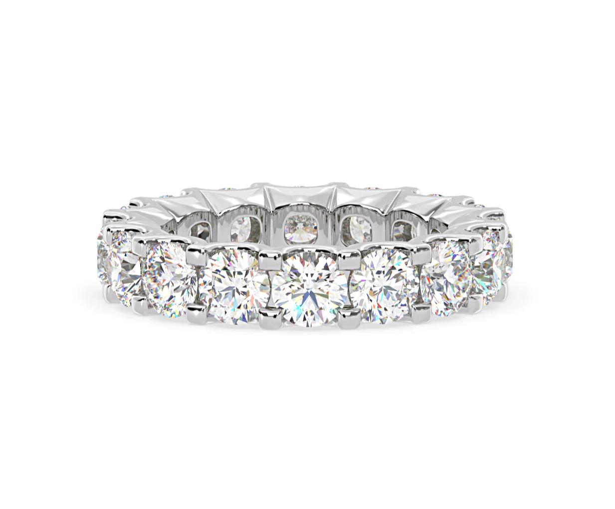 Chloe Lab Diamond Eternity Ring Platinum Claw Set 5.00ct G/Vs - Image 61