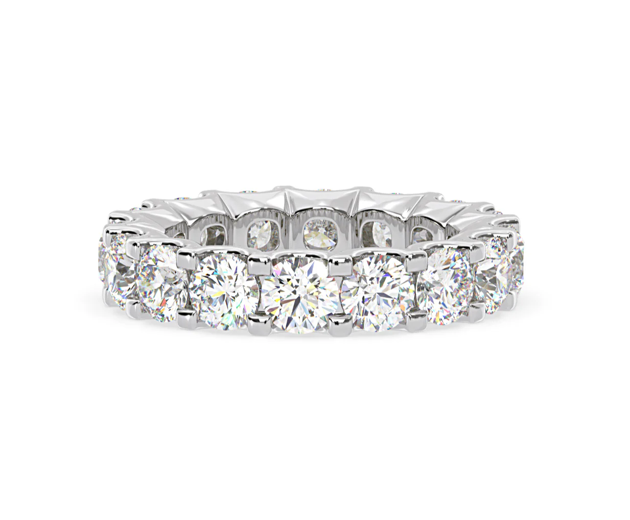 Chloe Lab Diamond Eternity Ring Platinum Claw Set 5.00ct G/Vs - Image 67