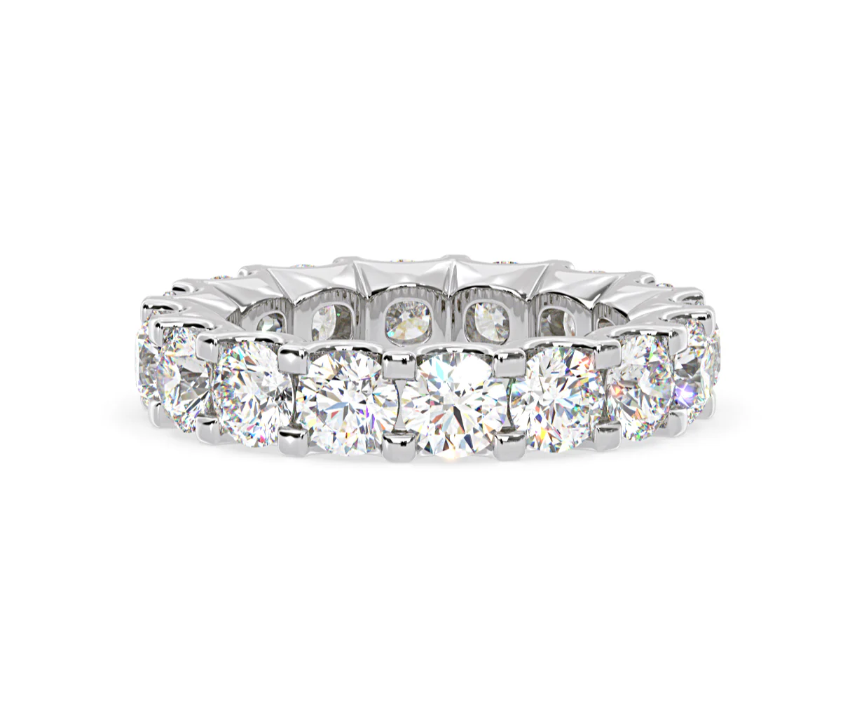 Chloe Lab Diamond Eternity Ring Platinum Claw Set 5.00ct G/Vs - Image 70