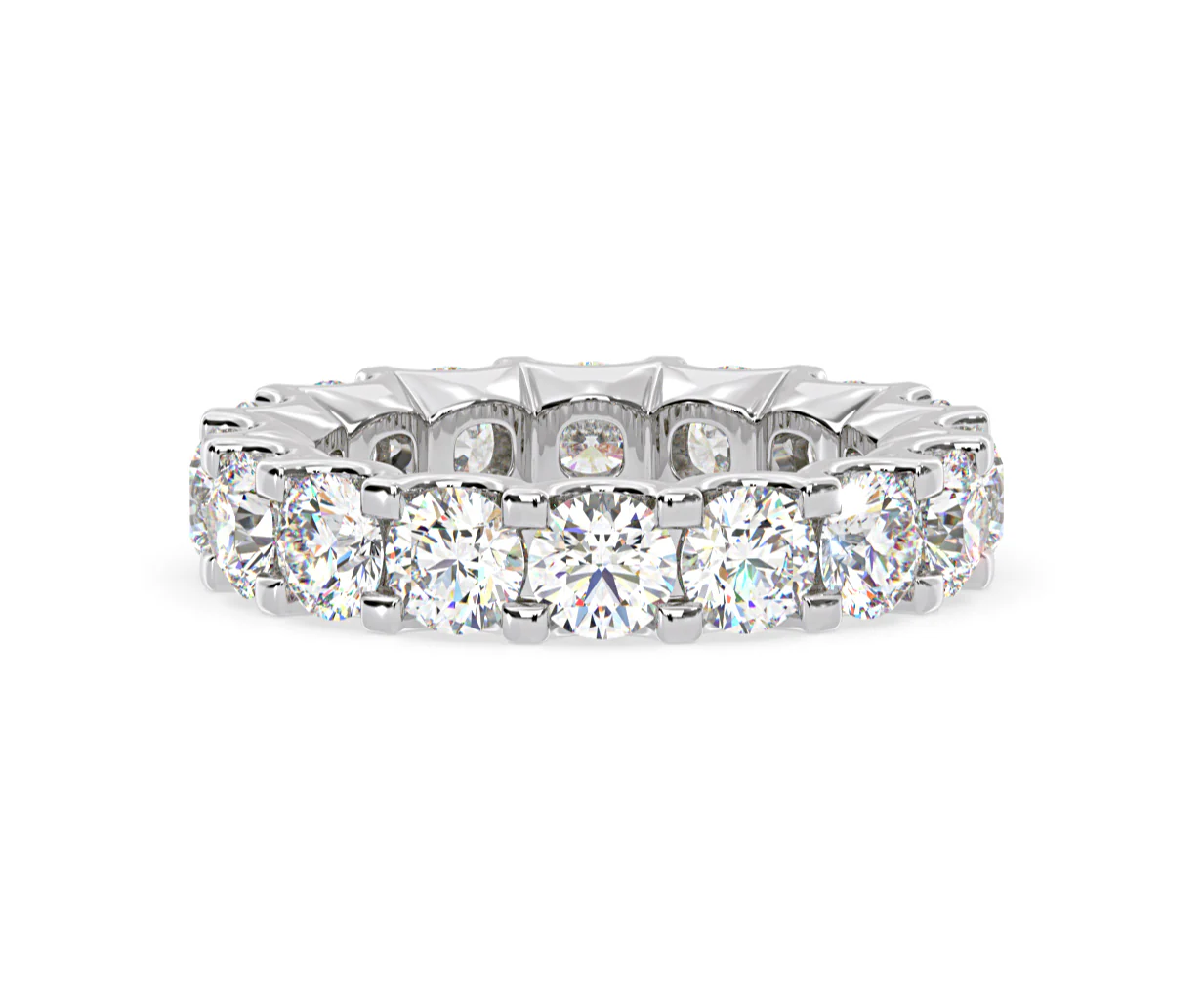 Chloe Lab Diamond Eternity Ring Platinum Claw Set 5.00ct G/Vs - Image 71