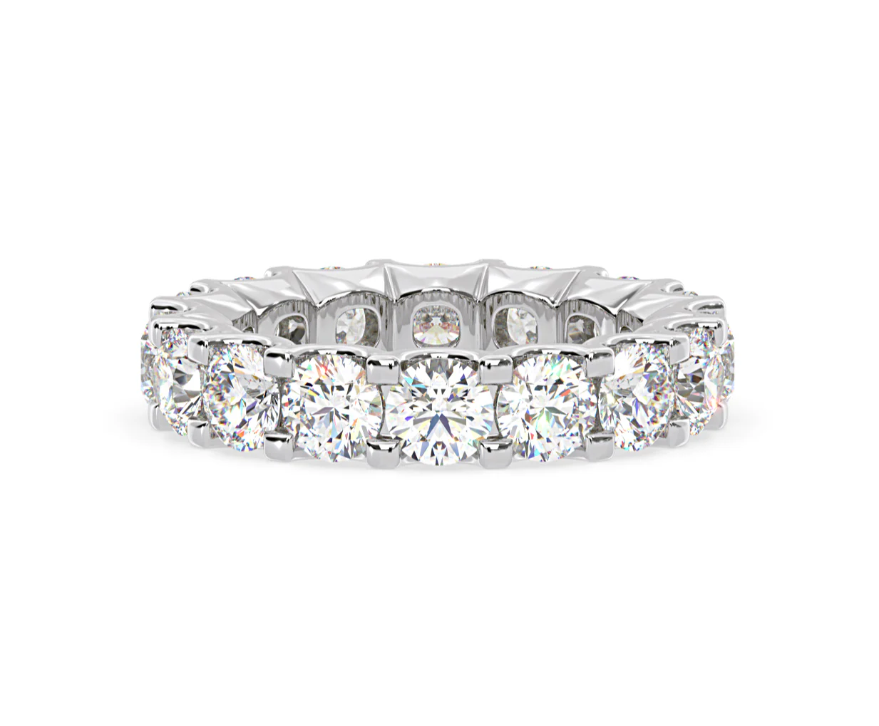 Chloe Lab Diamond Eternity Ring Platinum Claw Set 5.00ct G/Vs - Image 81