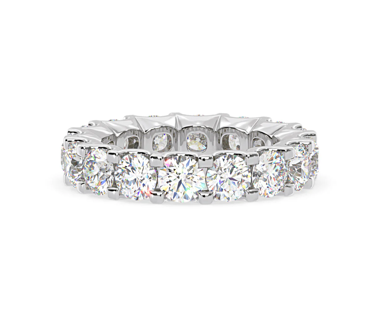 Chloe Lab Diamond Eternity Ring Platinum Claw Set 5.00ct G/Vs - Image 82