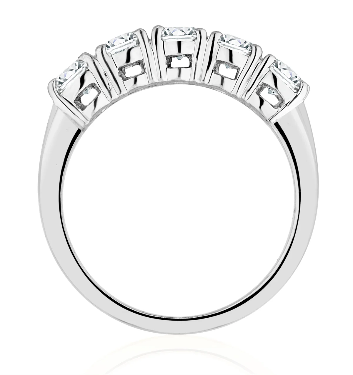 Chloe Platinum 5 Stone Diamond Eternity Ring 1.50CT G/VS - Image 3