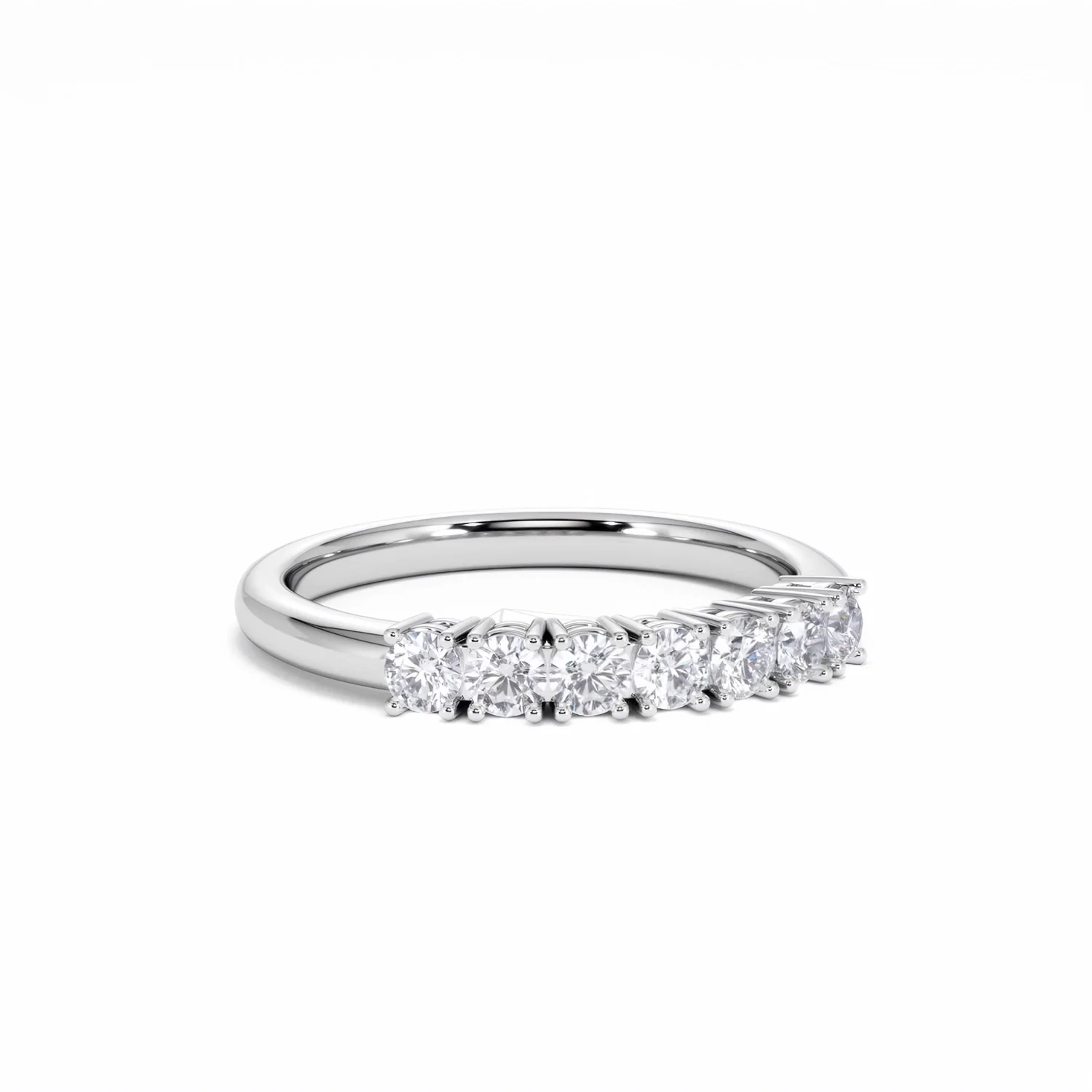 Chloe Platinum 7 Stone Diamond Eternity Ring 0.50CT G/VS - Image 13