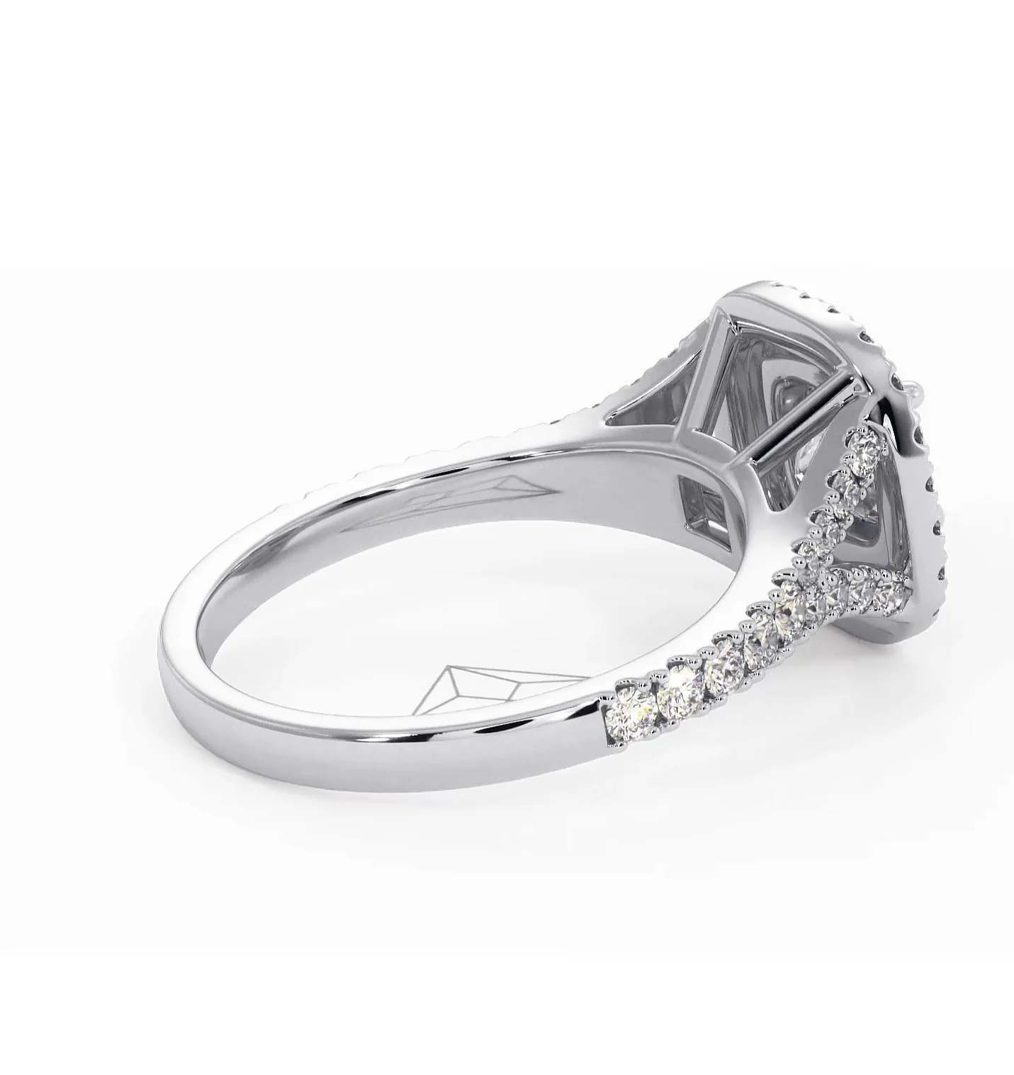 Cleopatra Diamond Halo Engagement Ring in Platinum 1.20ct G/SI2 - Image 141