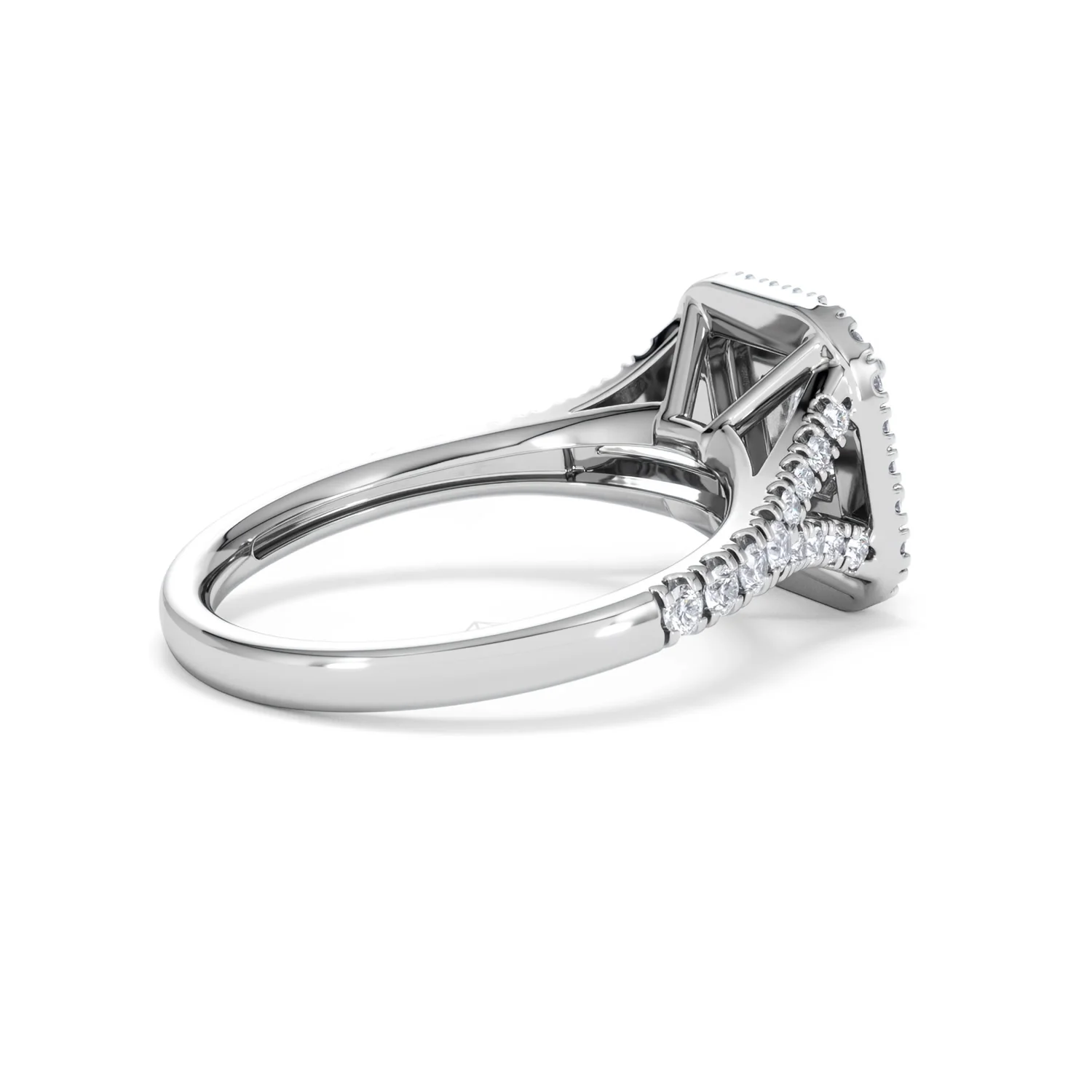 Cleopatra Diamond Halo Engagement Ring in Platinum 1.20ct G/SI2 - Image 35