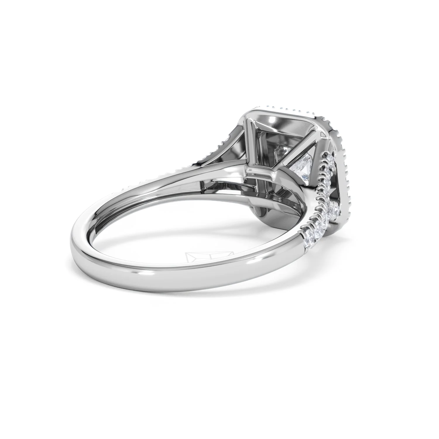 Cleopatra Diamond Halo Engagement Ring in Platinum 1.20ct G/SI2 - Image 39