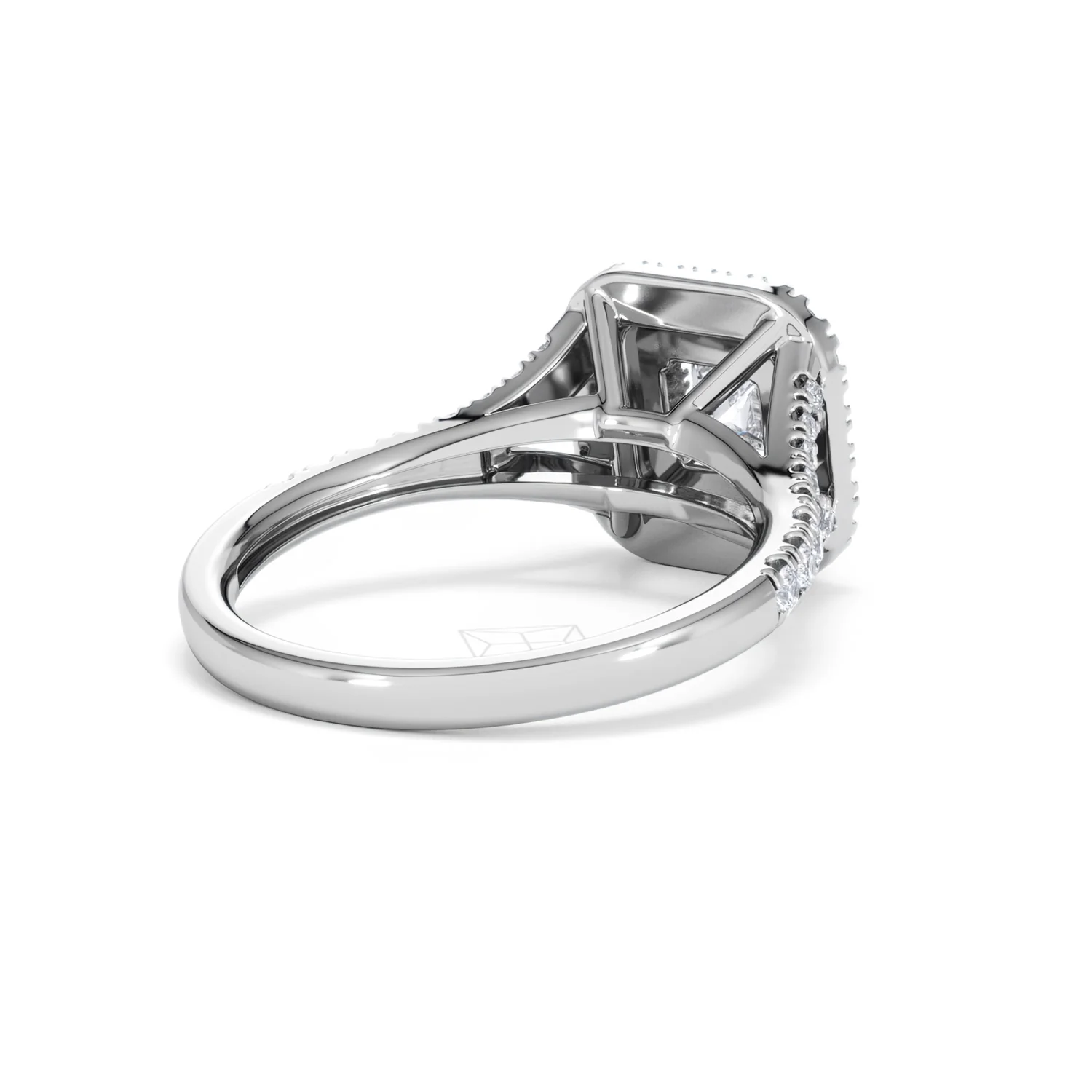 Cleopatra Diamond Halo Engagement Ring in Platinum 1.20ct G/SI2 - Image 40