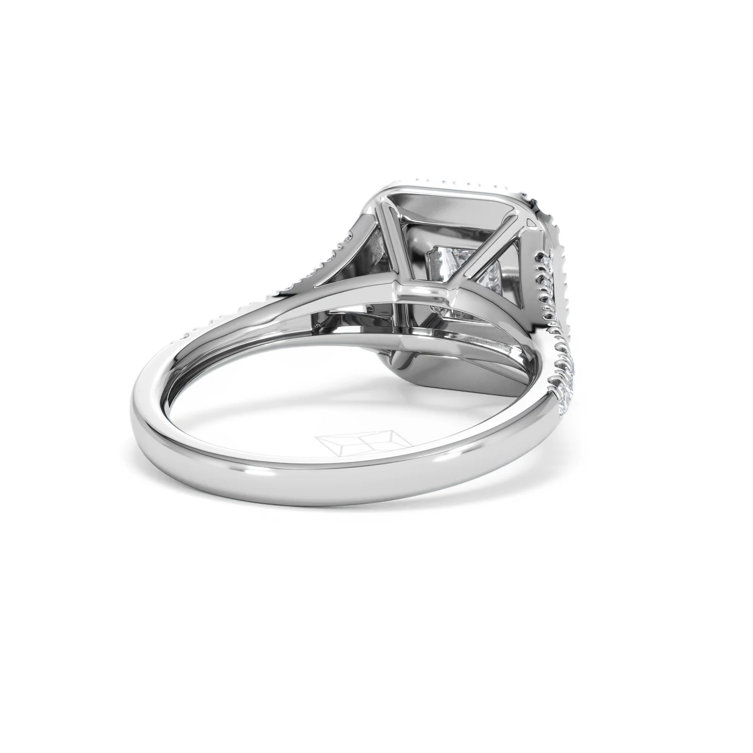 Cleopatra Diamond Halo Engagement Ring in Platinum 1.20ct G/SI2 - Image 42