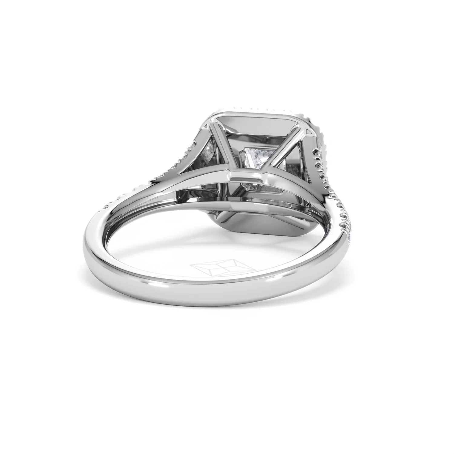 Cleopatra Diamond Halo Engagement Ring in Platinum 1.20ct G/SI2 - Image 44
