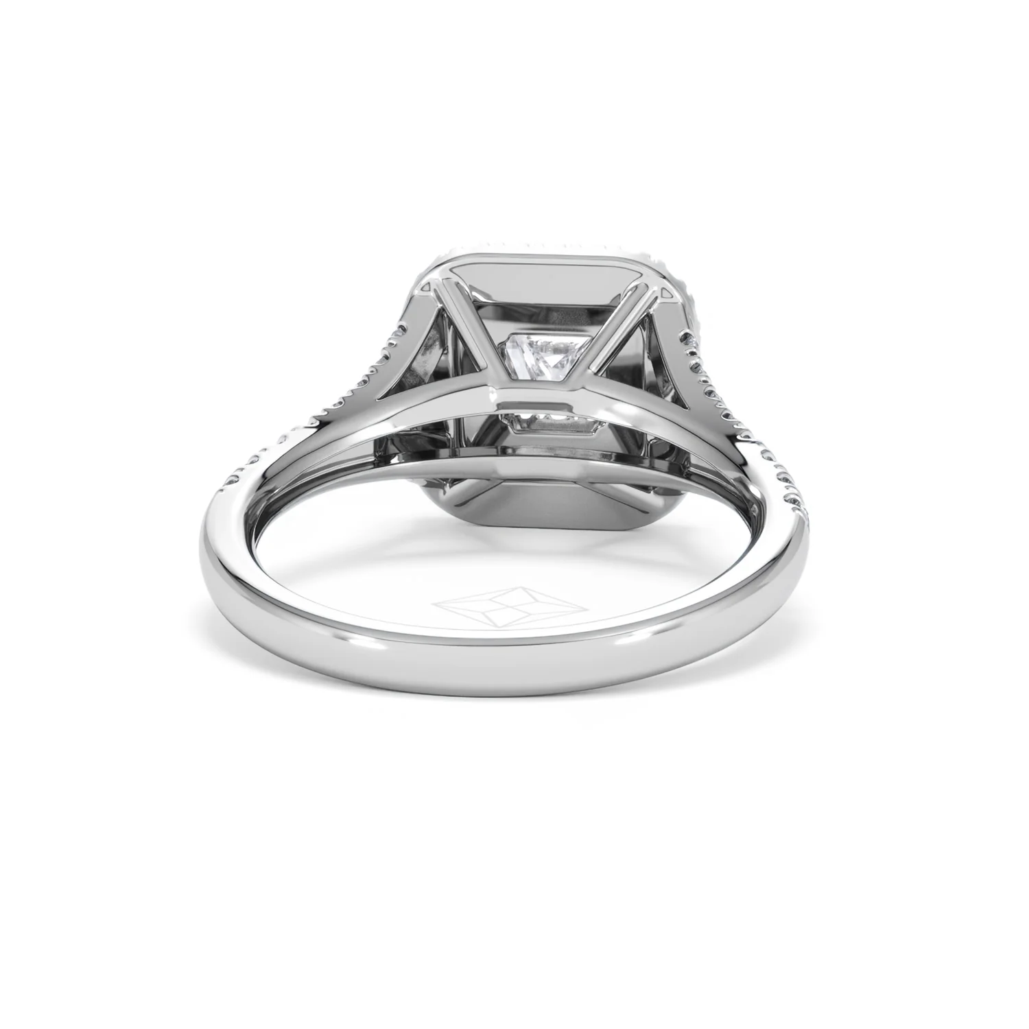 Cleopatra Diamond Halo Engagement Ring in Platinum 1.20ct G/SI2 - Image 46