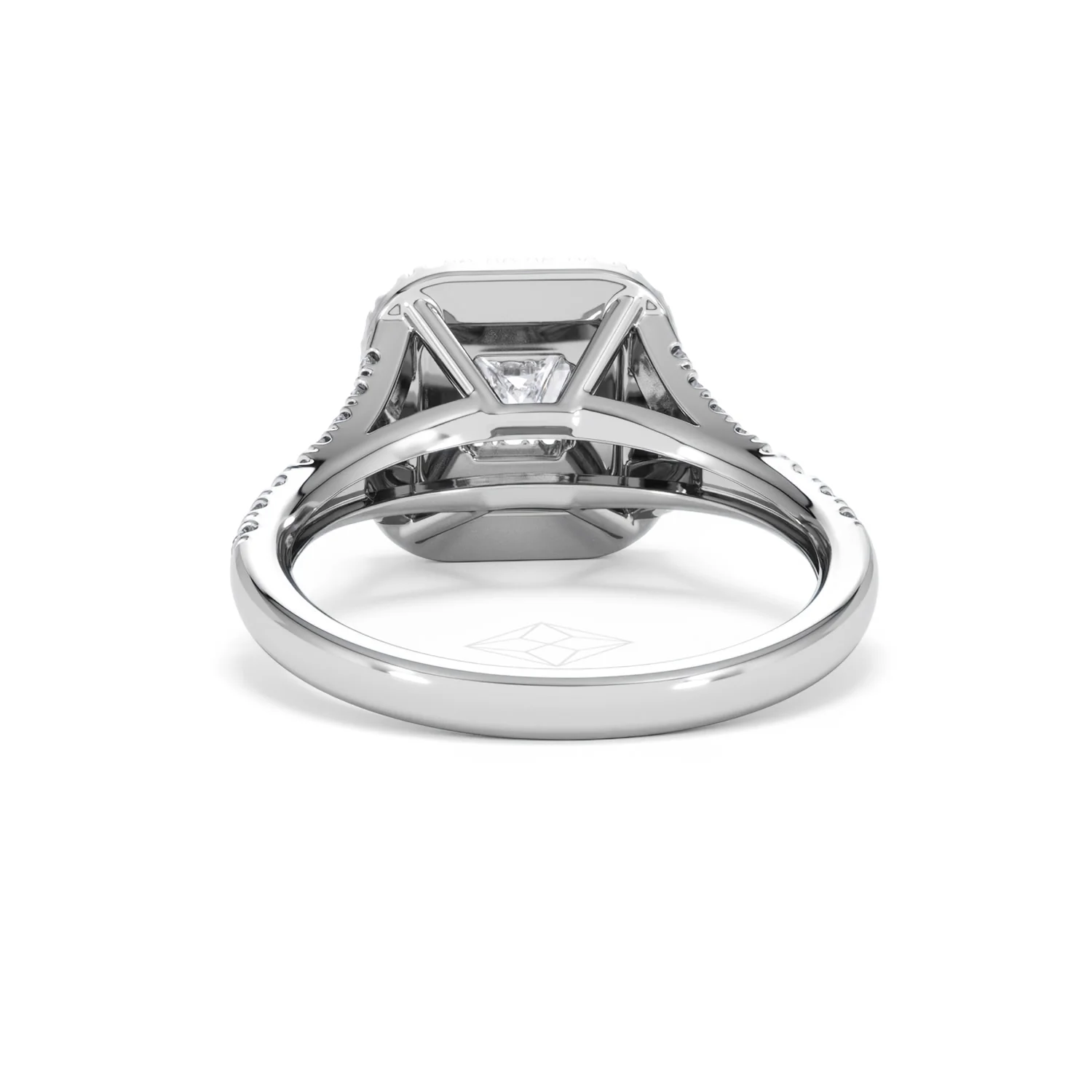 Cleopatra Diamond Halo Engagement Ring in Platinum 1.20ct G/SI2 - Image 49