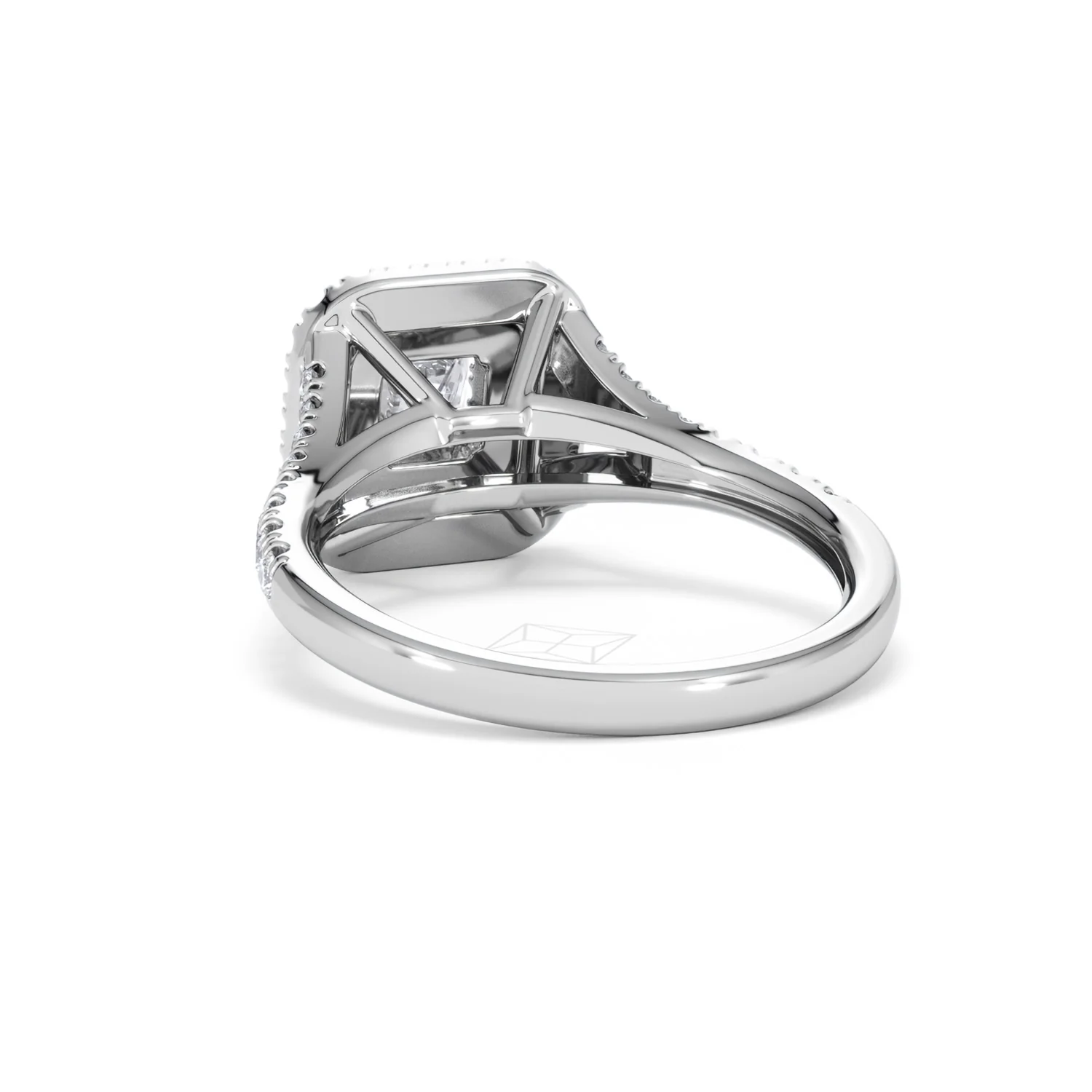 Cleopatra Diamond Halo Engagement Ring in Platinum 1.20ct G/SI2 - Image 53