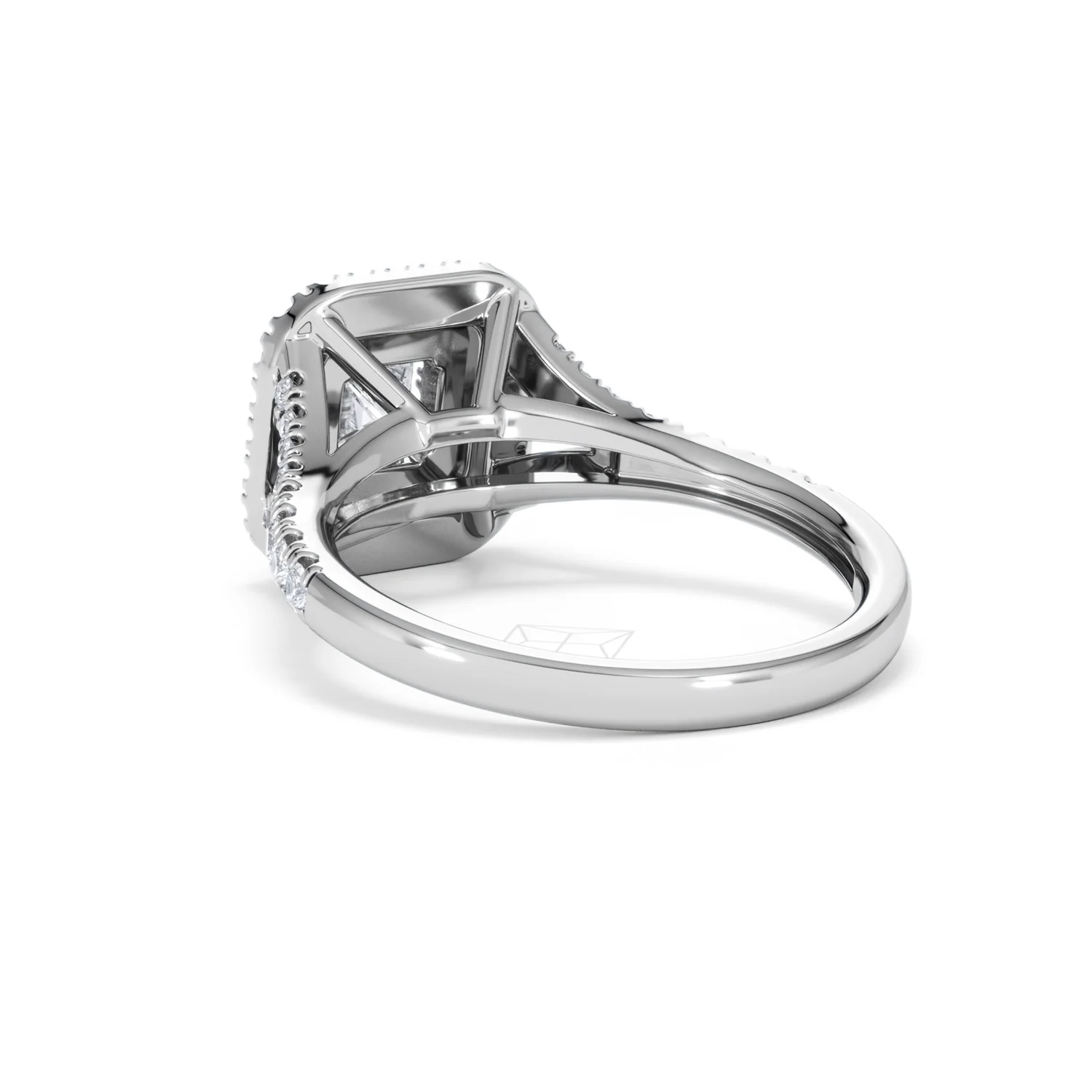 Cleopatra Diamond Halo Engagement Ring in Platinum 1.20ct G/SI2 - Image 55