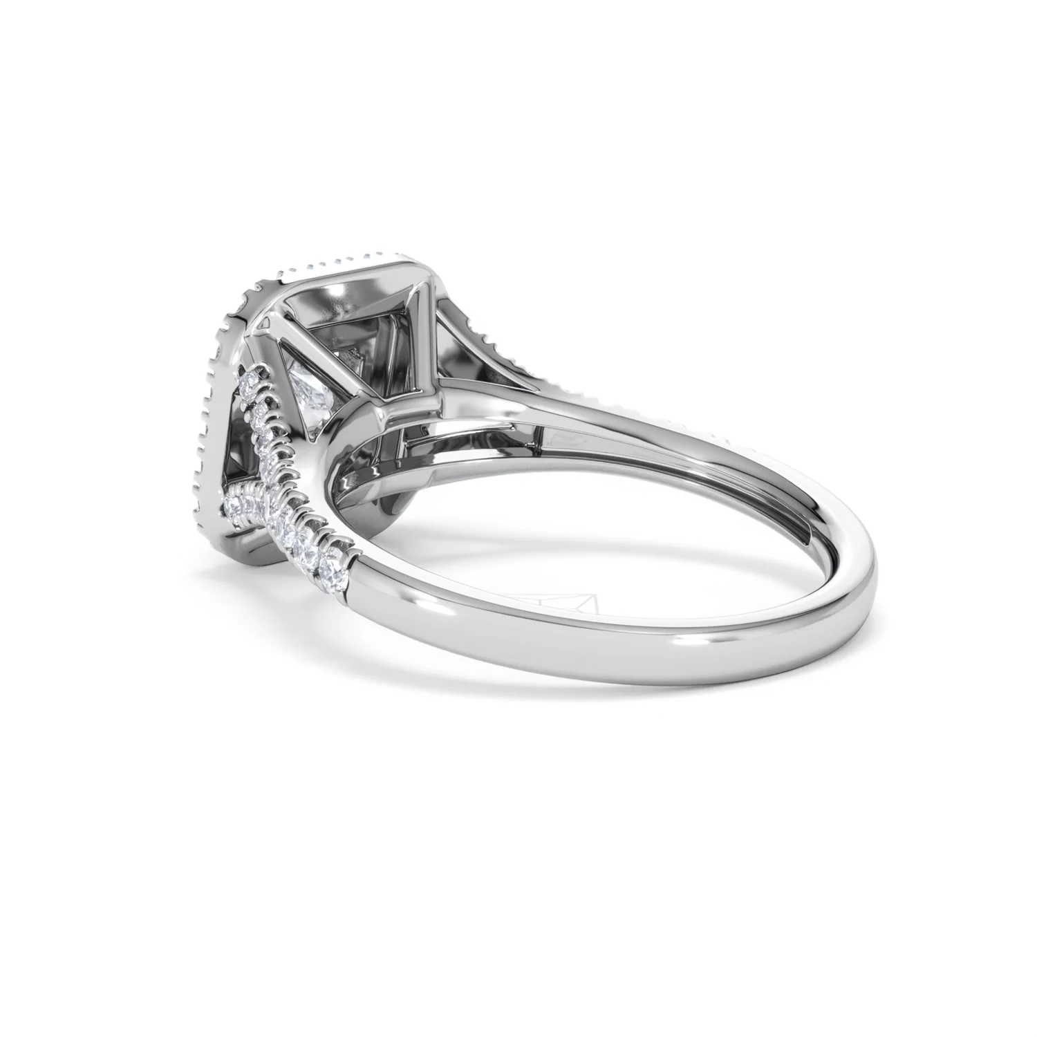 Cleopatra Diamond Halo Engagement Ring in Platinum 1.20ct G/SI2 - Image 58