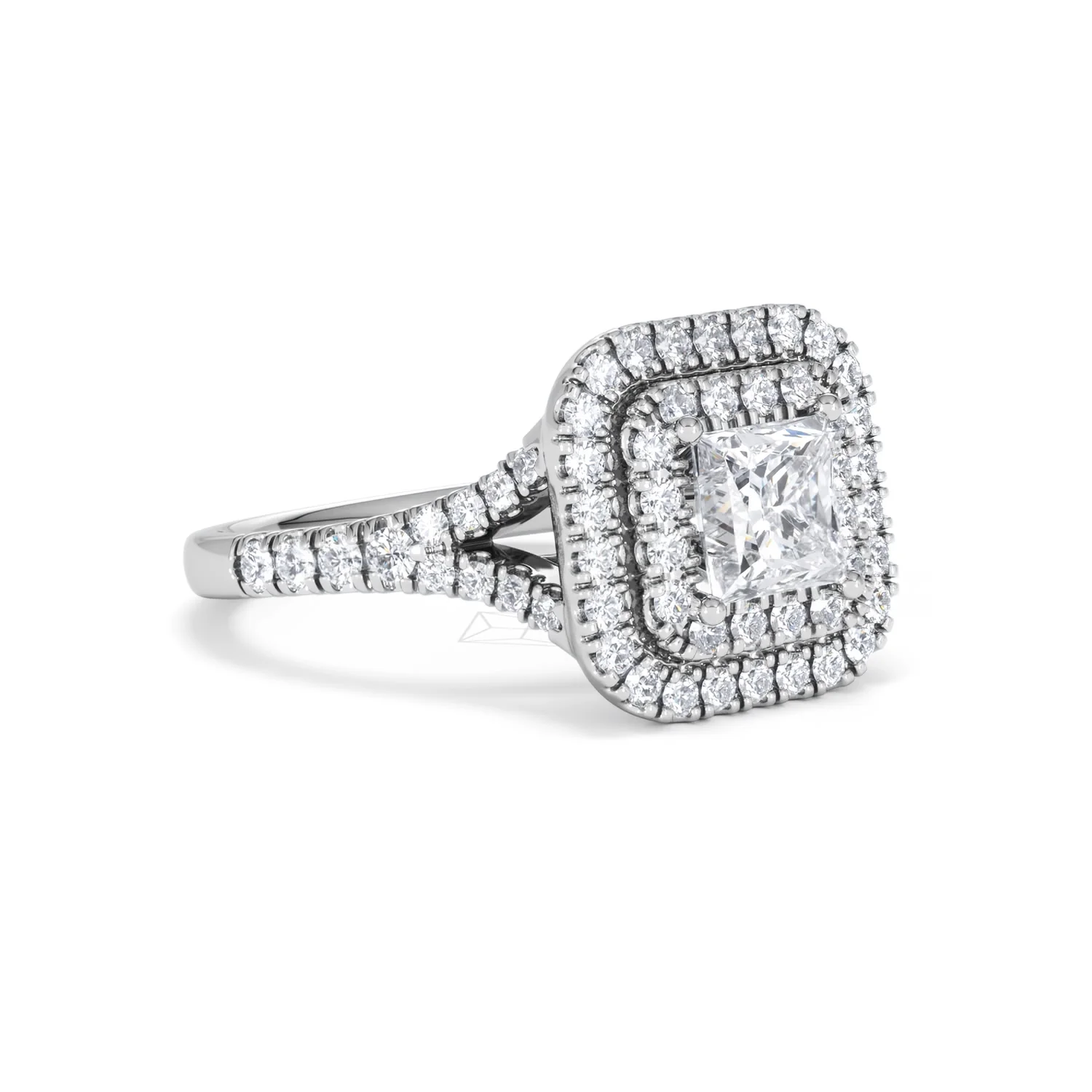 Cleopatra GIA Diamond Halo Engagement Ring in Platinum 1.85ct G/VS1 - Image 14