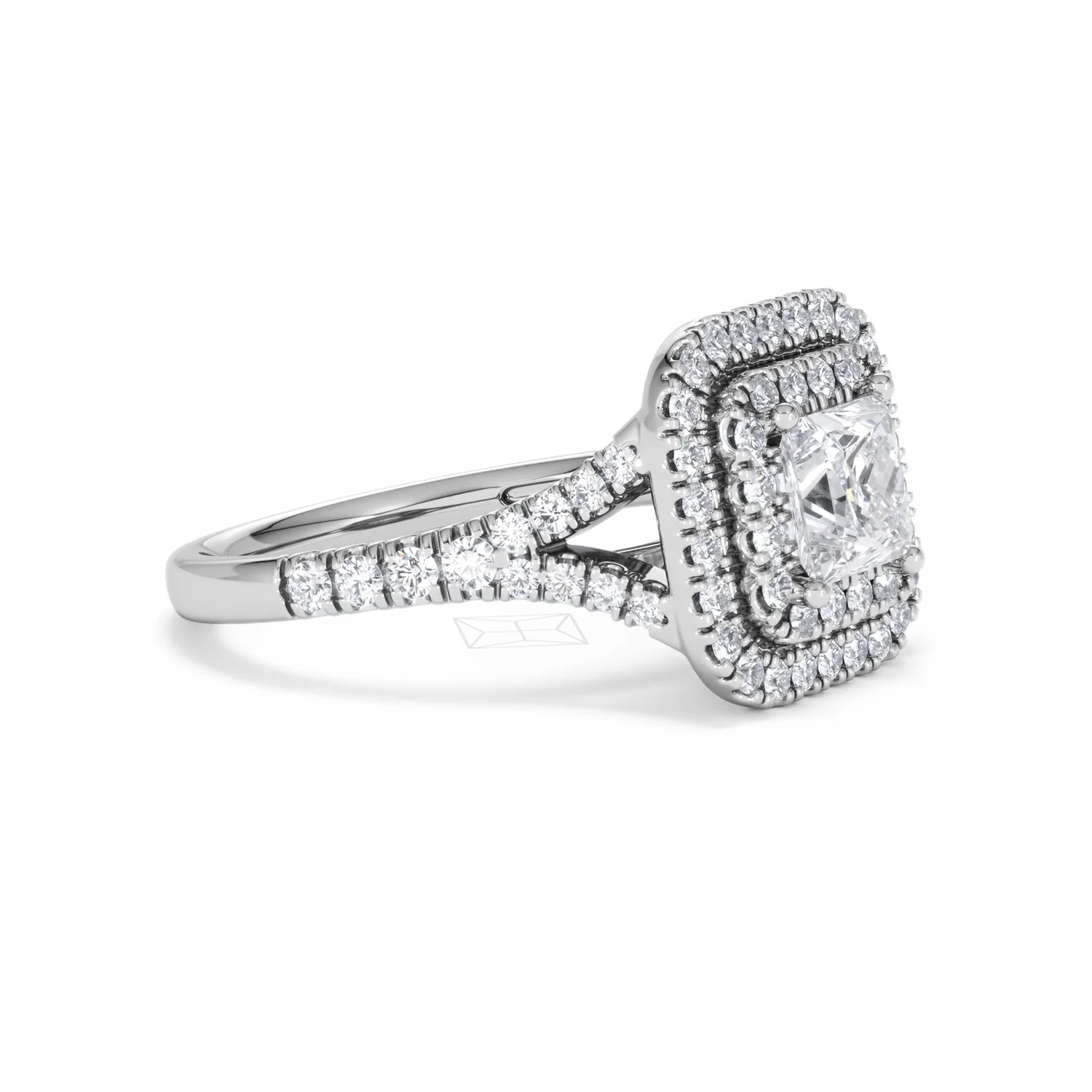 Cleopatra GIA Diamond Halo Engagement Ring in Platinum 1.85ct G/VS1 - Image 18