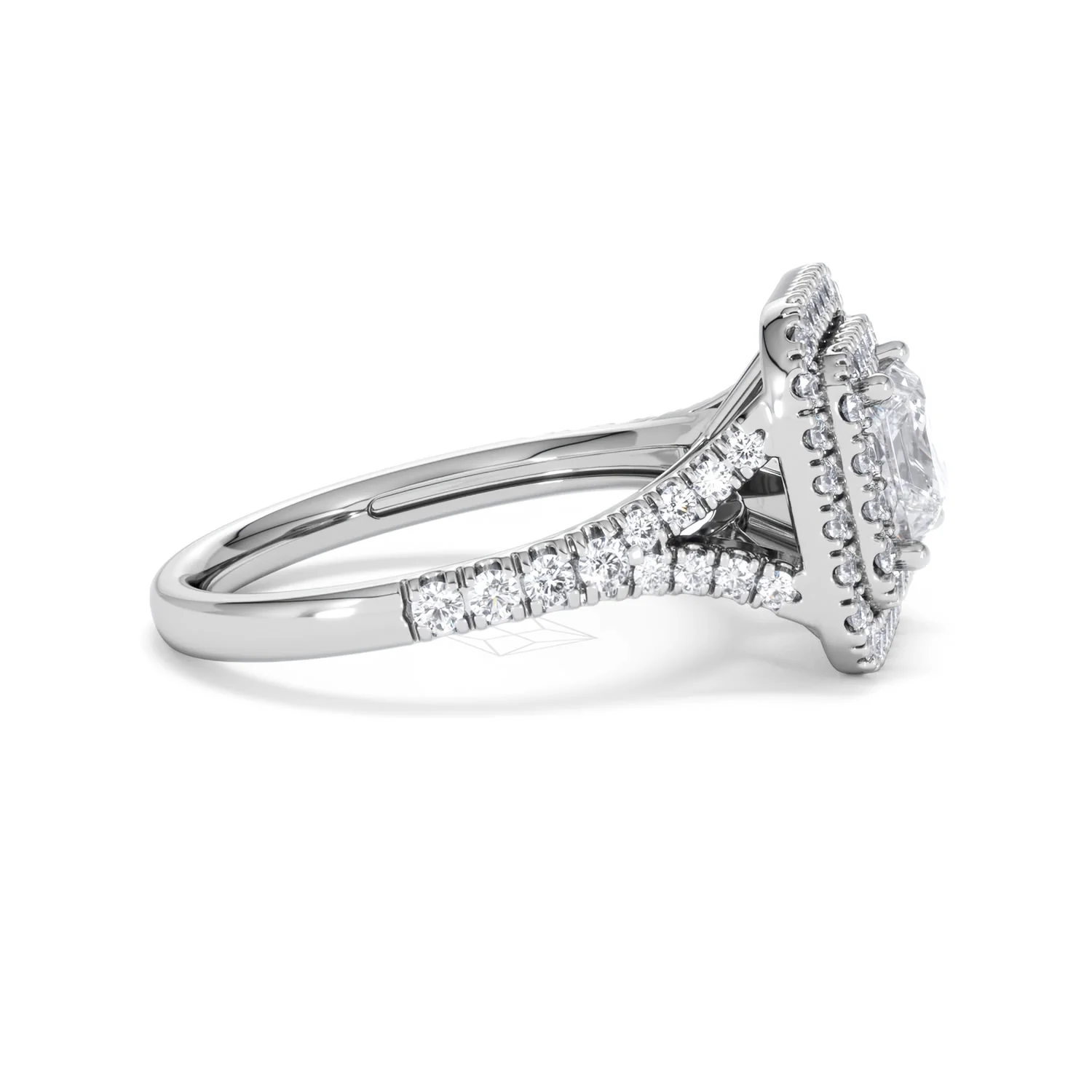 Cleopatra GIA Diamond Halo Engagement Ring in Platinum 1.85ct G/VS1 - Image 24