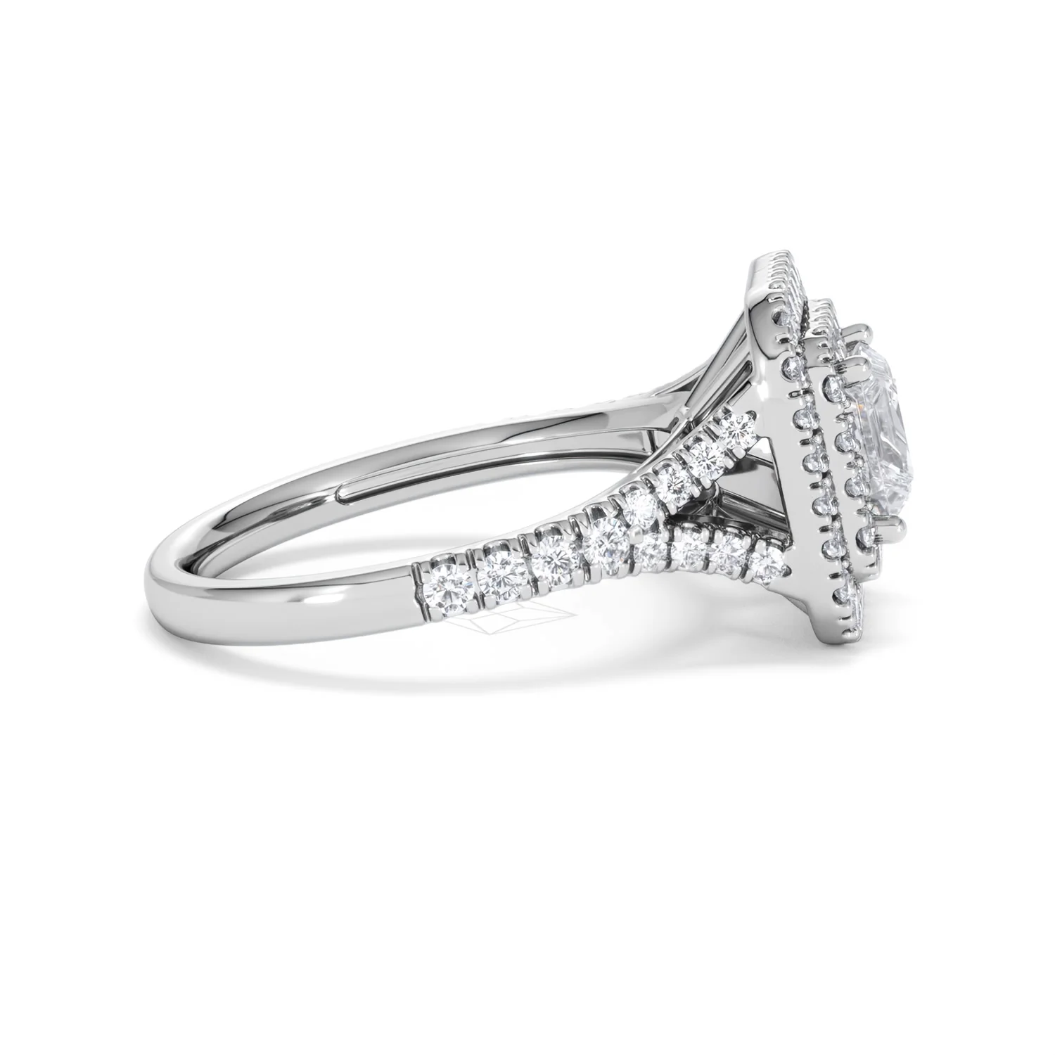 Cleopatra GIA Diamond Halo Engagement Ring in Platinum 1.85ct G/VS1 - Image 25
