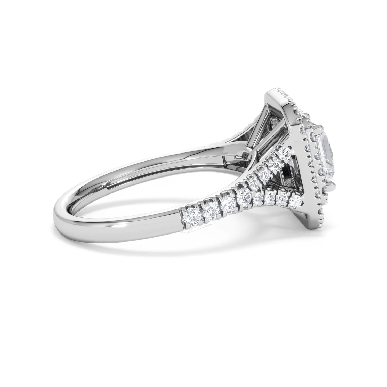 Cleopatra GIA Diamond Halo Engagement Ring in Platinum 1.85ct G/VS1 - Image 28