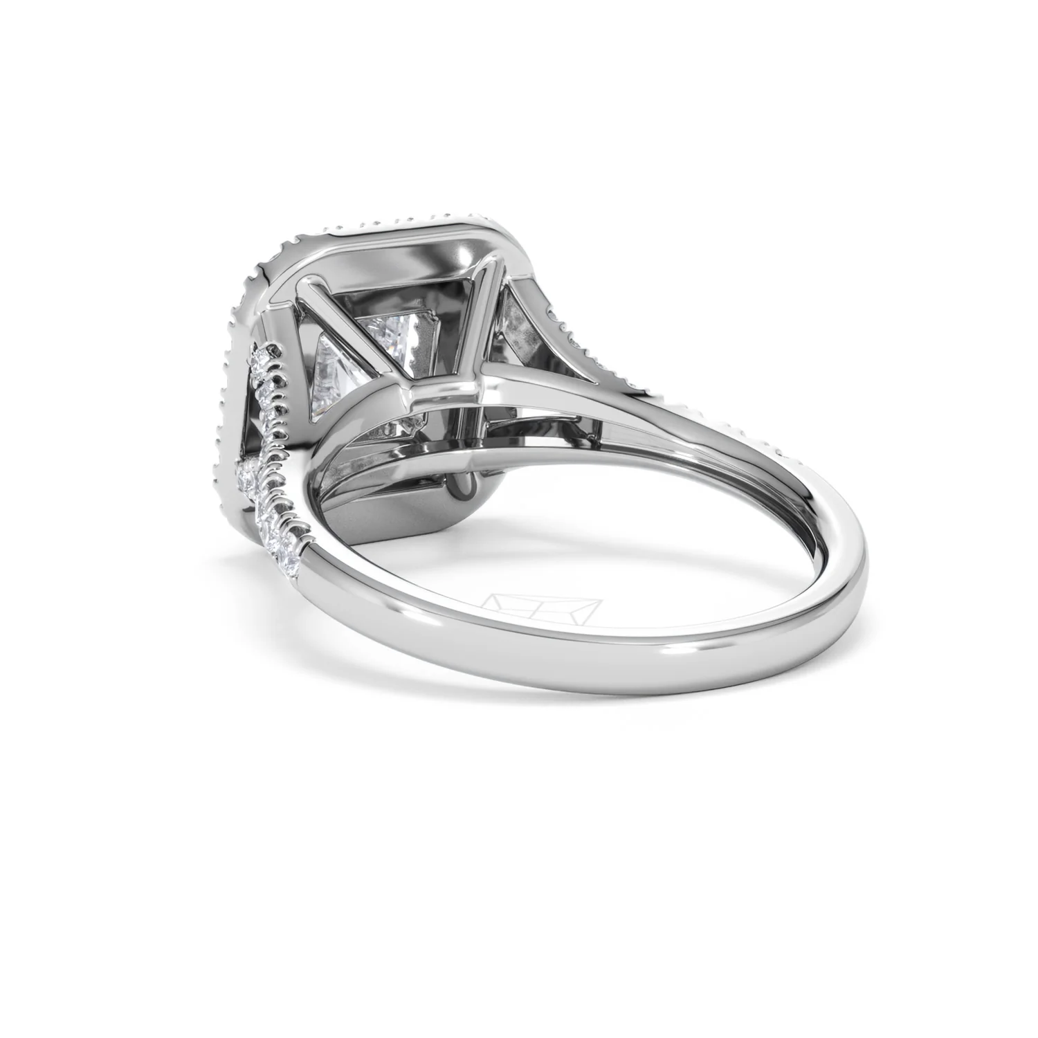 Cleopatra GIA Diamond Halo Engagement Ring in Platinum 1.85ct G/VS1 - Image 53