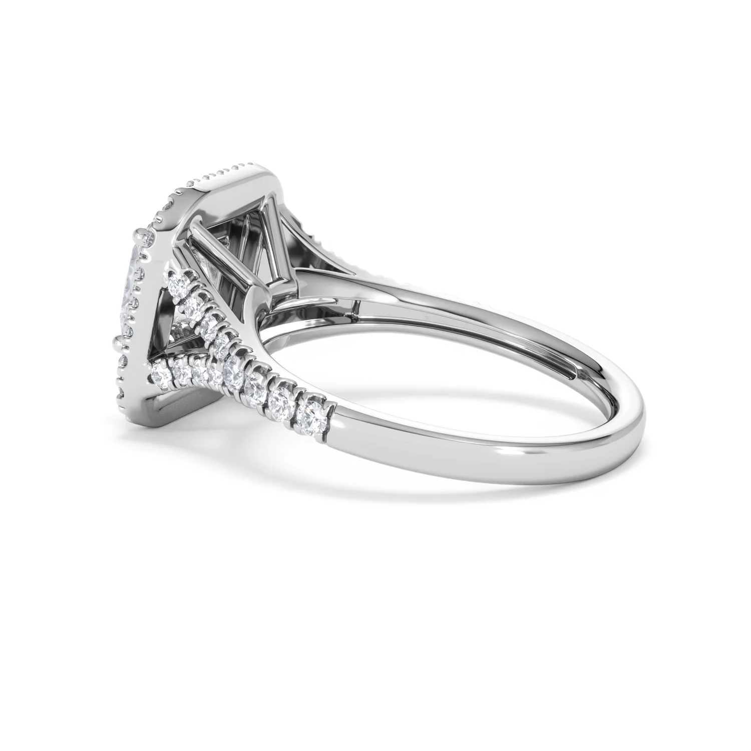 Cleopatra GIA Diamond Halo Engagement Ring in Platinum 1.85ct G/VS1 - Image 60