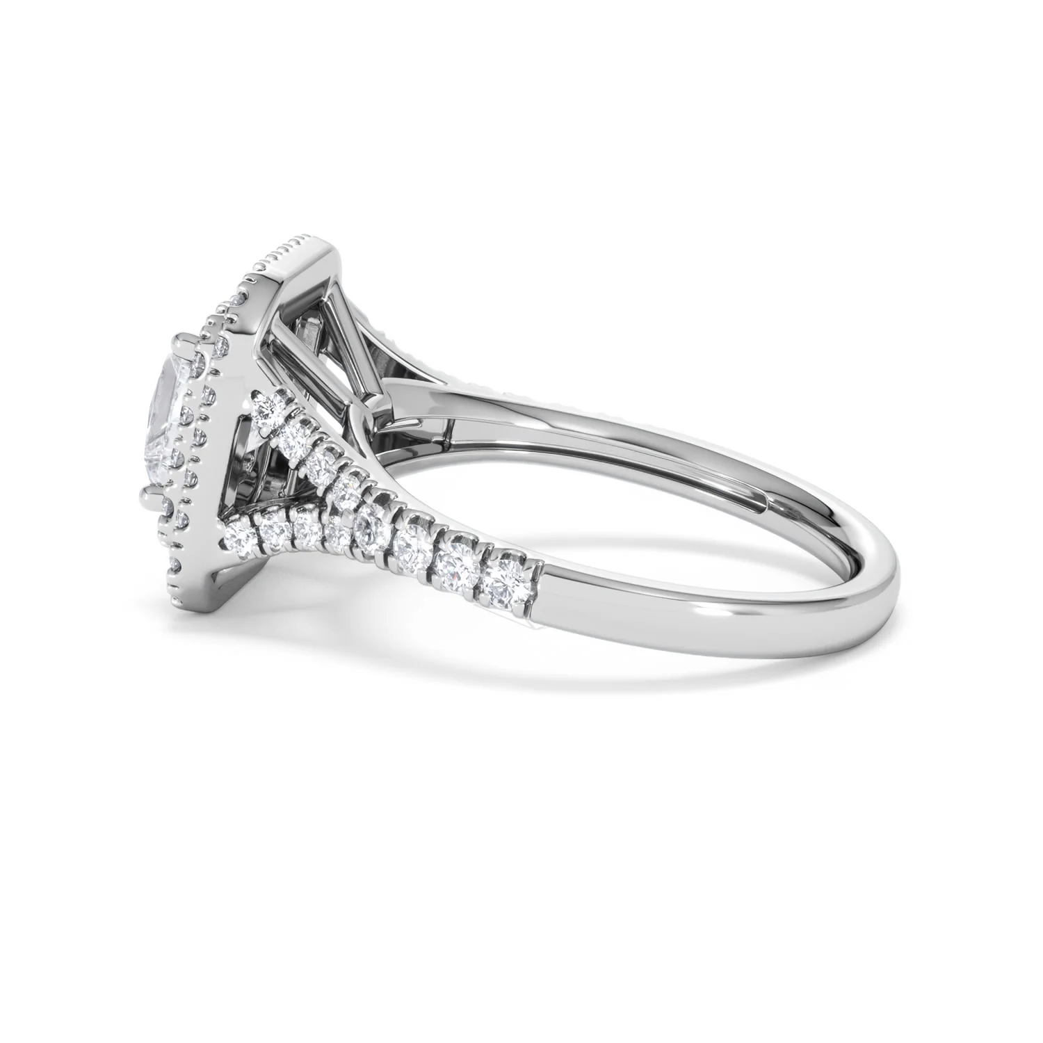 Cleopatra GIA Diamond Halo Engagement Ring in Platinum 1.85ct G/VS1 - Image 63