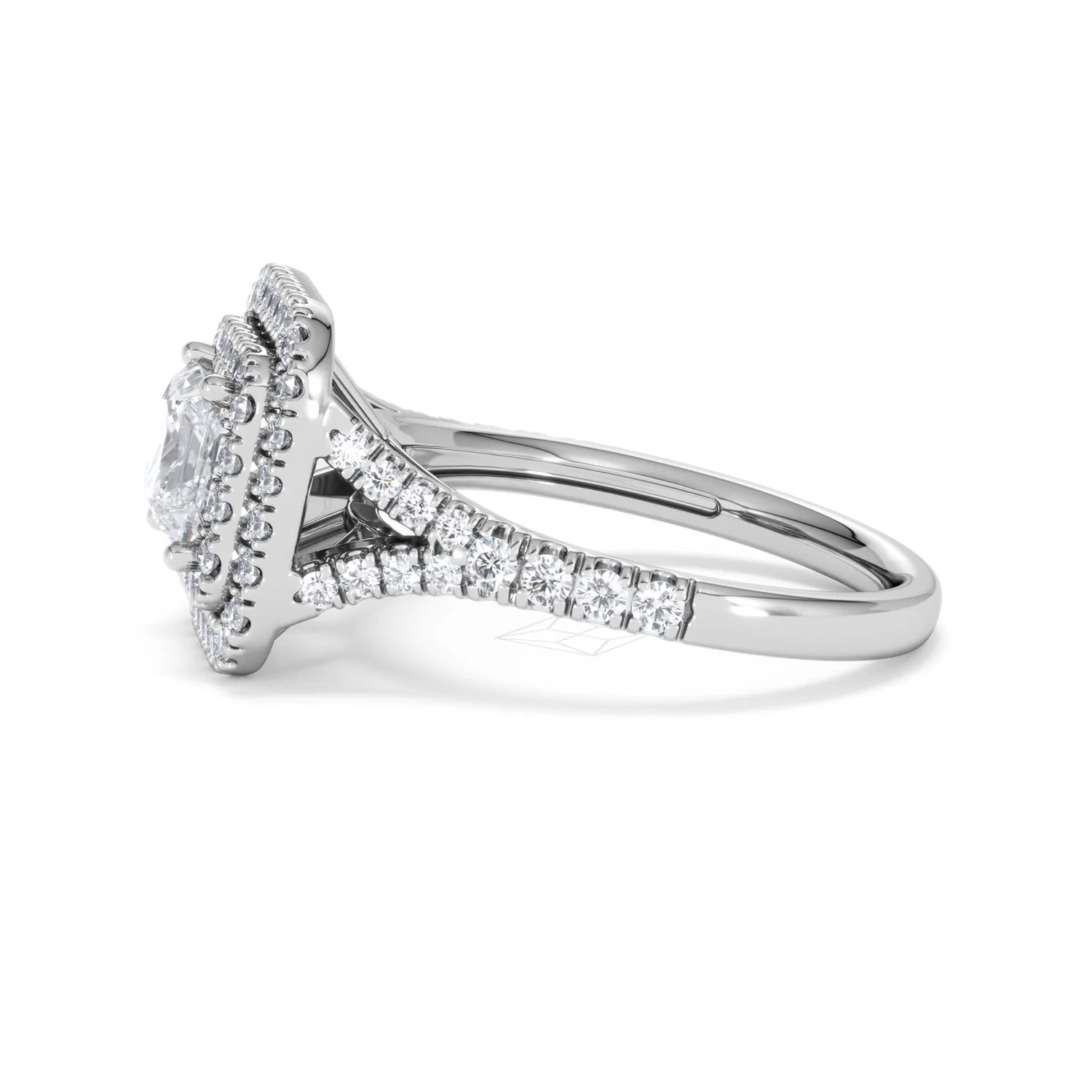 Cleopatra GIA Diamond Halo Engagement Ring in Platinum 1.85ct G/VS1 - Image 68