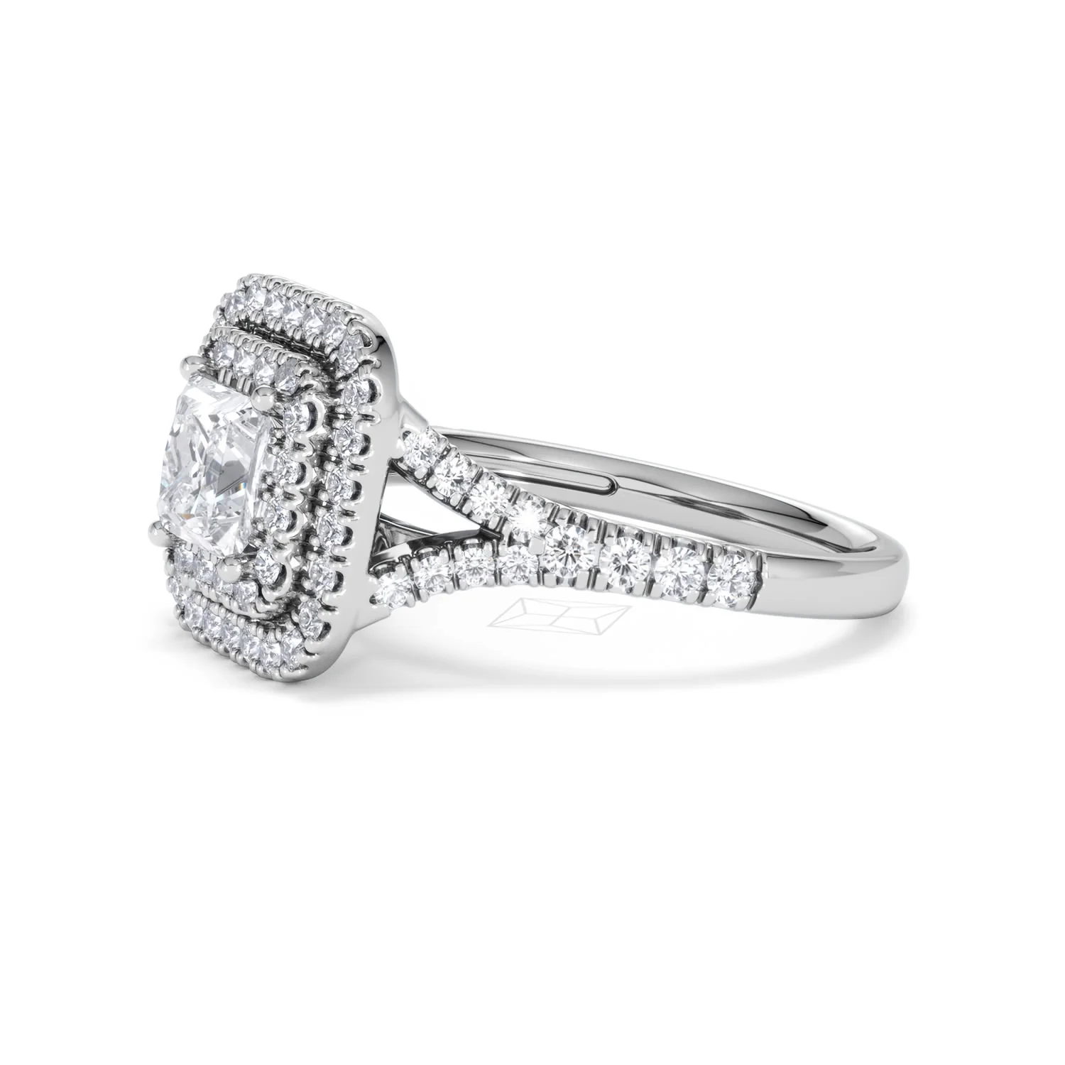 Cleopatra GIA Diamond Halo Engagement Ring in Platinum 1.85ct G/VS1 - Image 72