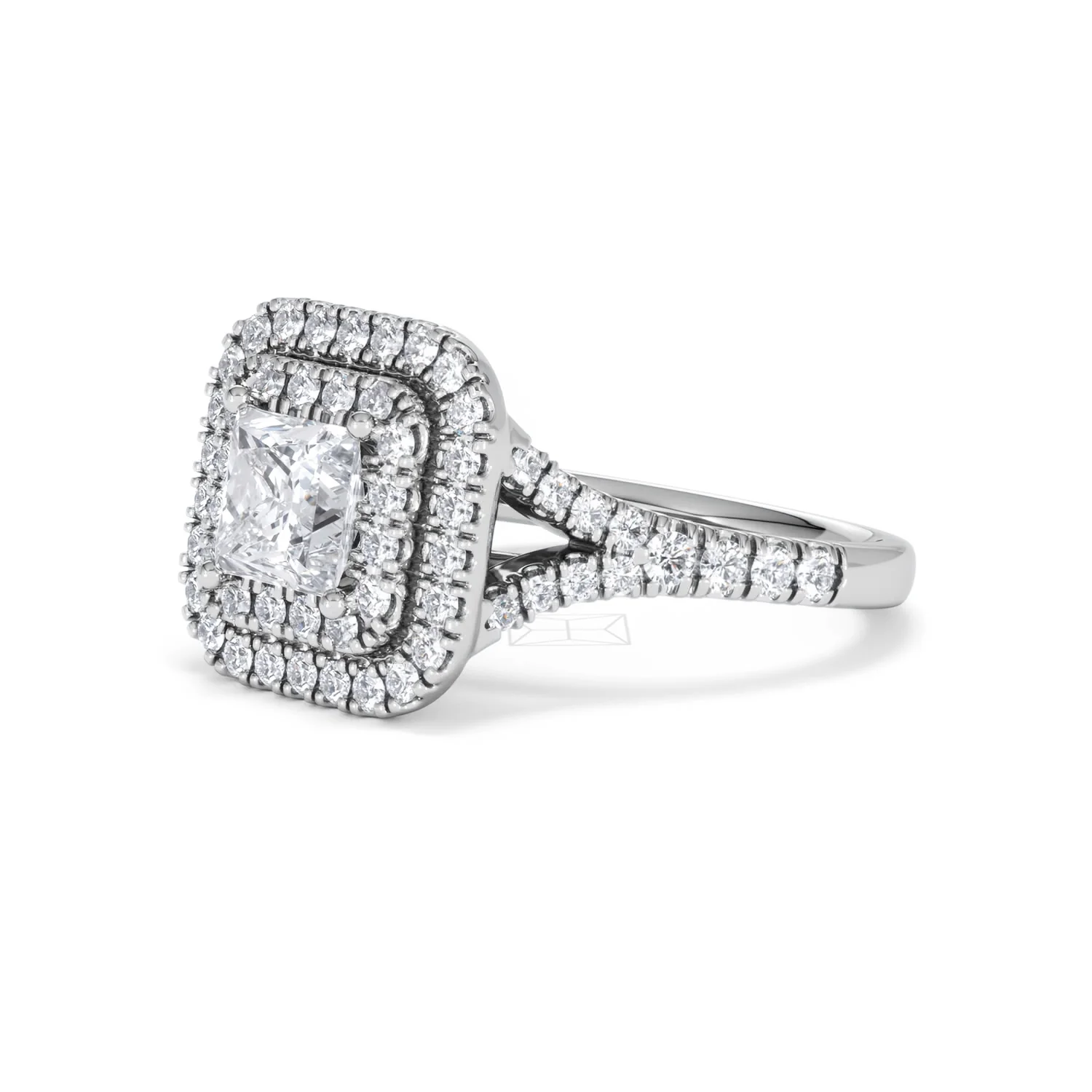 Cleopatra GIA Diamond Halo Engagement Ring in Platinum 1.85ct G/VS1 - Image 76