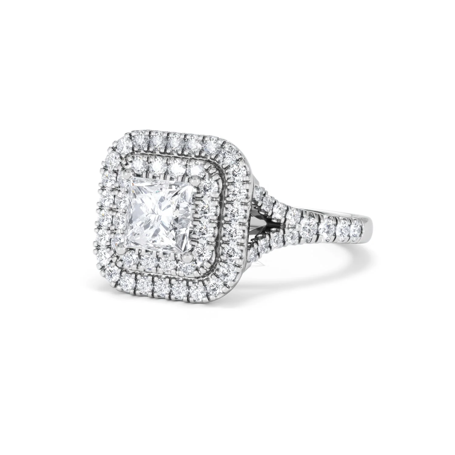 Cleopatra GIA Diamond Halo Engagement Ring in Platinum 1.85ct G/VS1 - Image 80