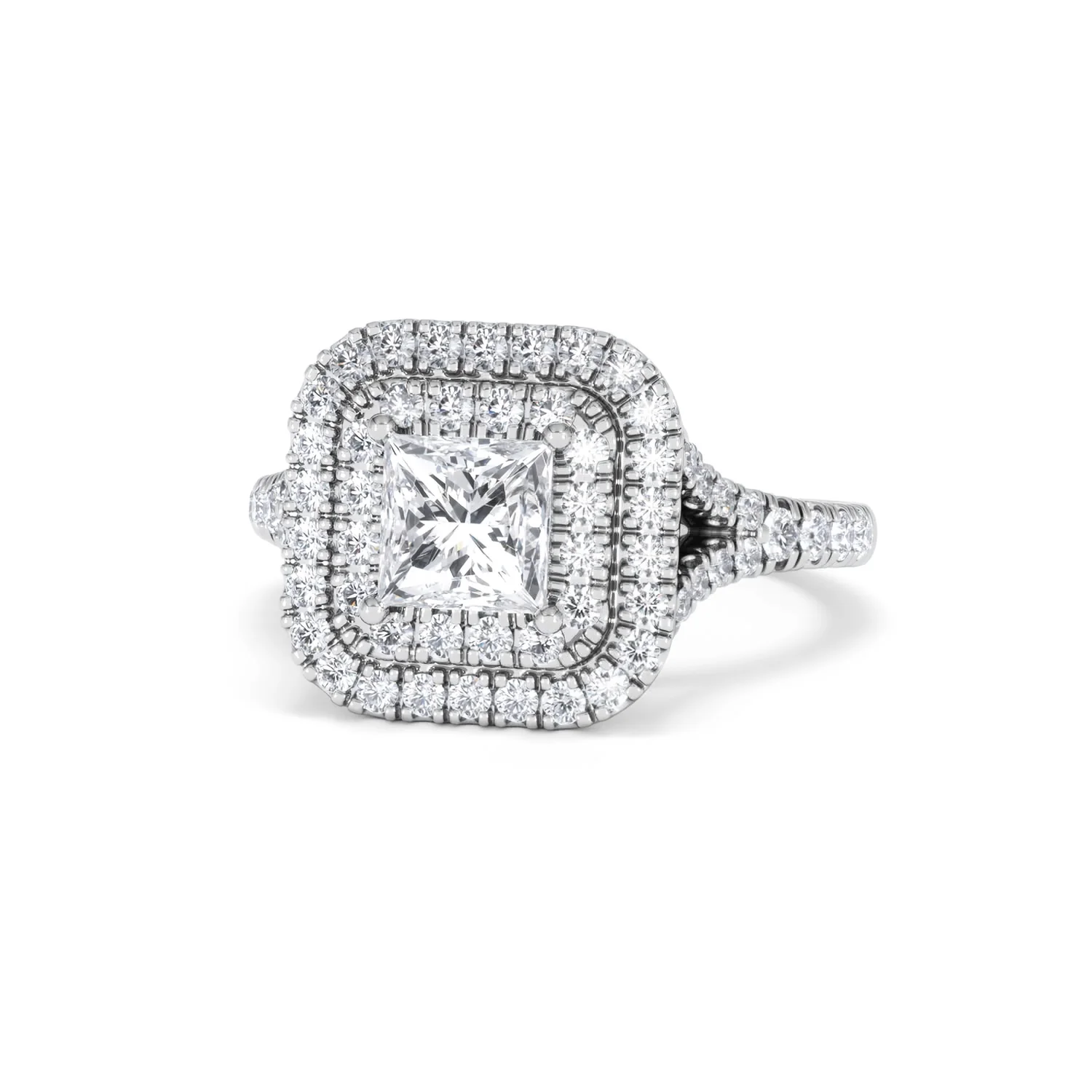 Cleopatra GIA Diamond Halo Engagement Ring in Platinum 1.85ct G/VS1 - Image 83