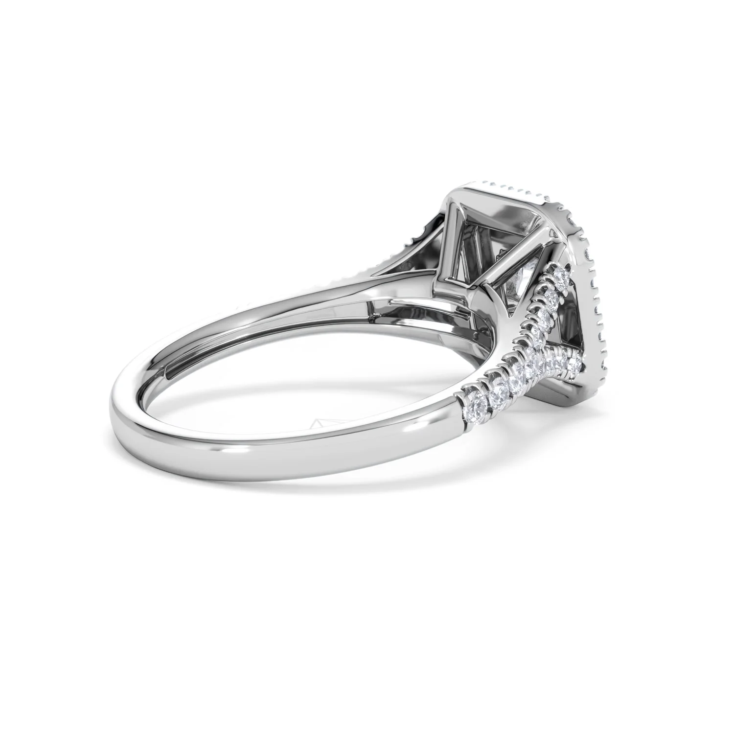 Cleopatra Lab Diamond Halo Engagement Ring 18K White Gold 1.20ct F/VS1 - Image 36