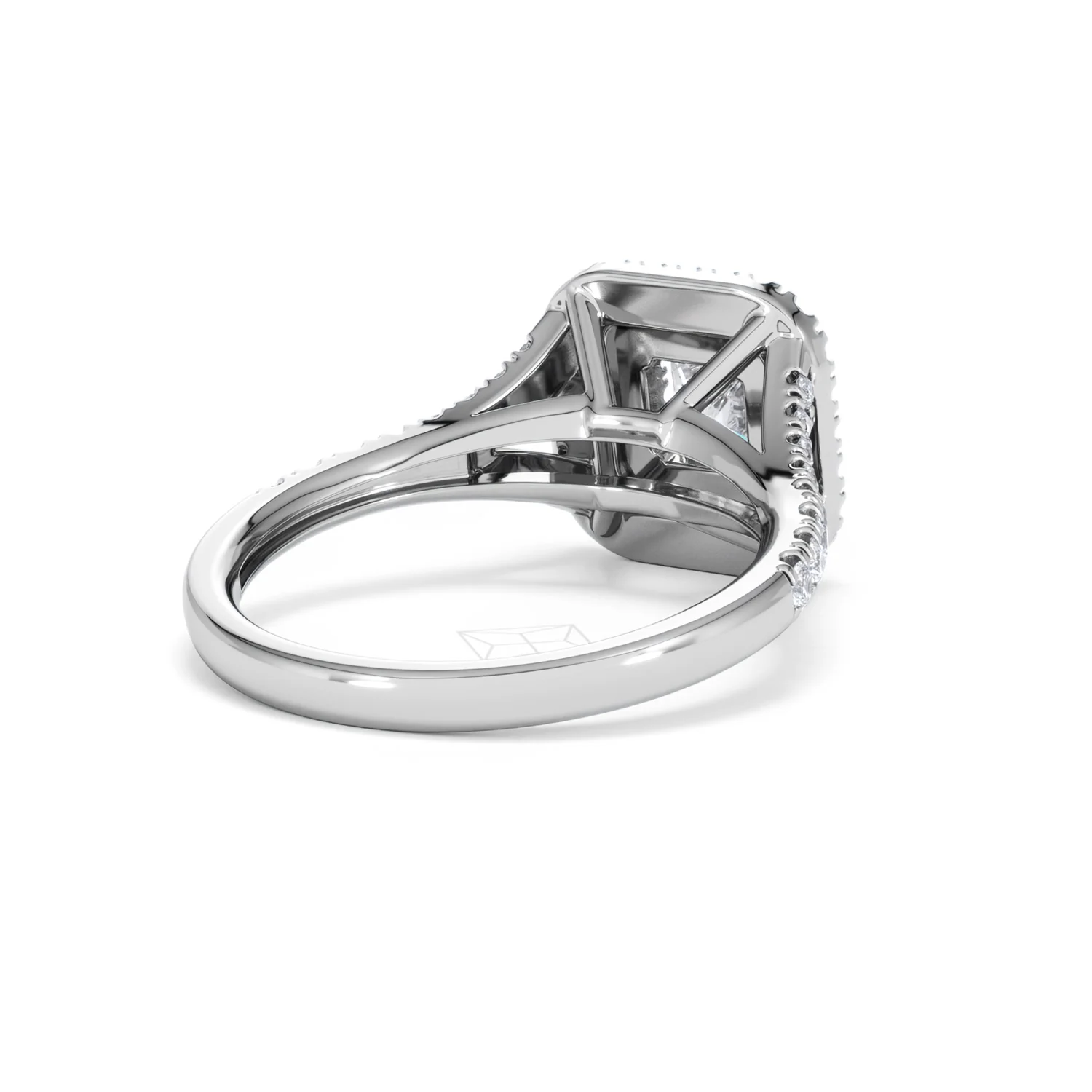 Cleopatra Lab Diamond Halo Engagement Ring 18K White Gold 1.20ct F/VS1 - Image 41