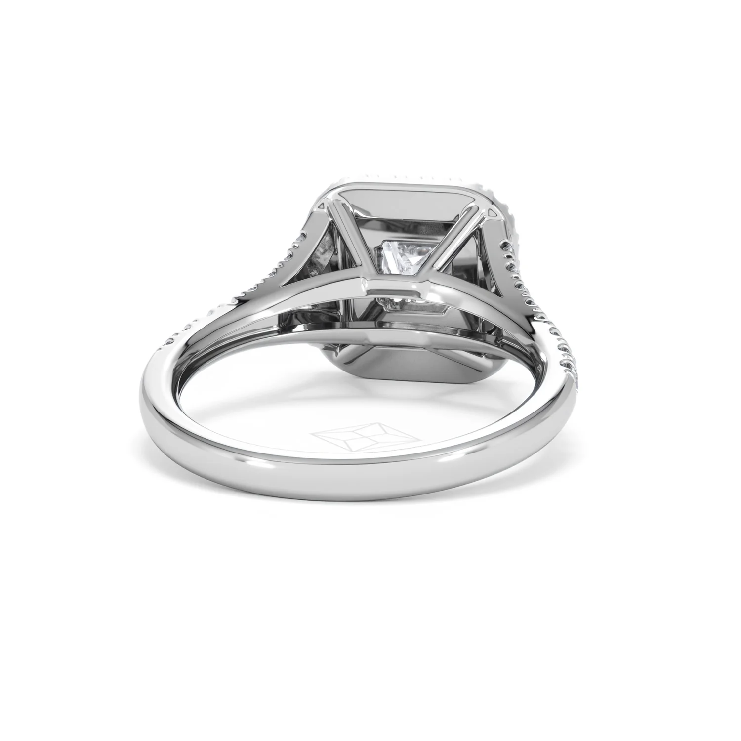 Cleopatra Lab Diamond Halo Engagement Ring 18K White Gold 1.20ct F/VS1 - Image 45