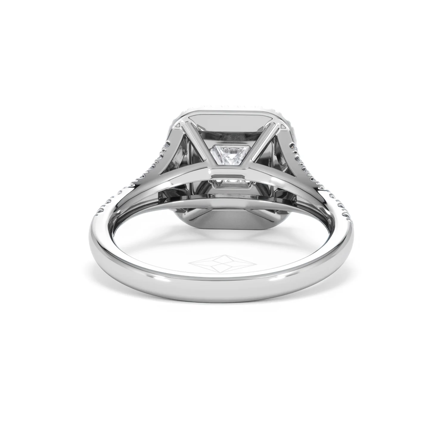 Cleopatra Lab Diamond Halo Engagement Ring 18K White Gold 1.20ct F/VS1 - Image 47