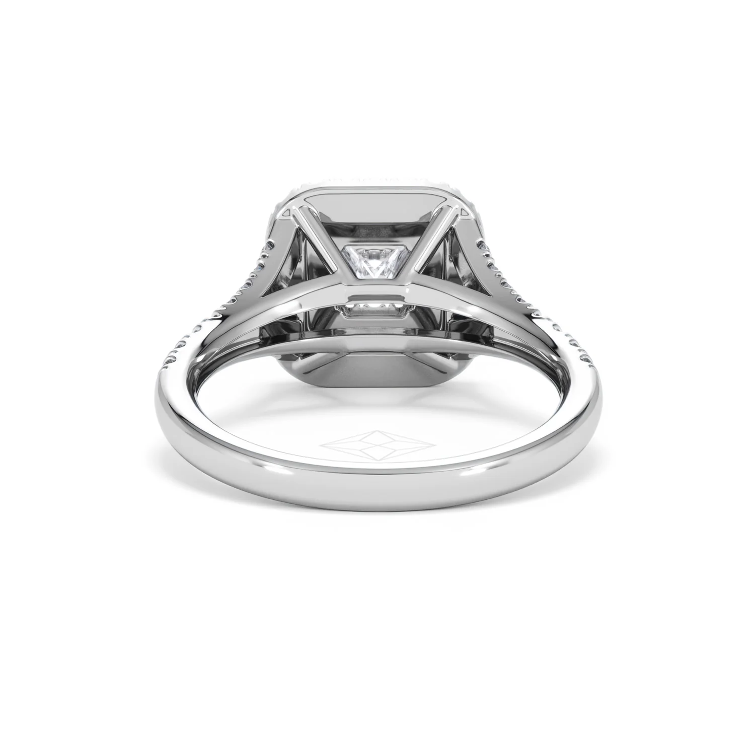 Cleopatra Lab Diamond Halo Engagement Ring 18K White Gold 1.20ct F/VS1 - Image 48