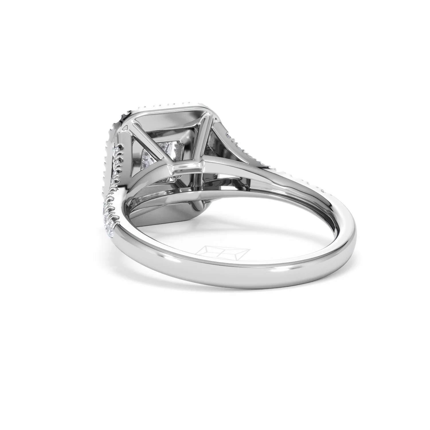 Cleopatra Lab Diamond Halo Engagement Ring 18K White Gold 1.20ct F/VS1 - Image 54