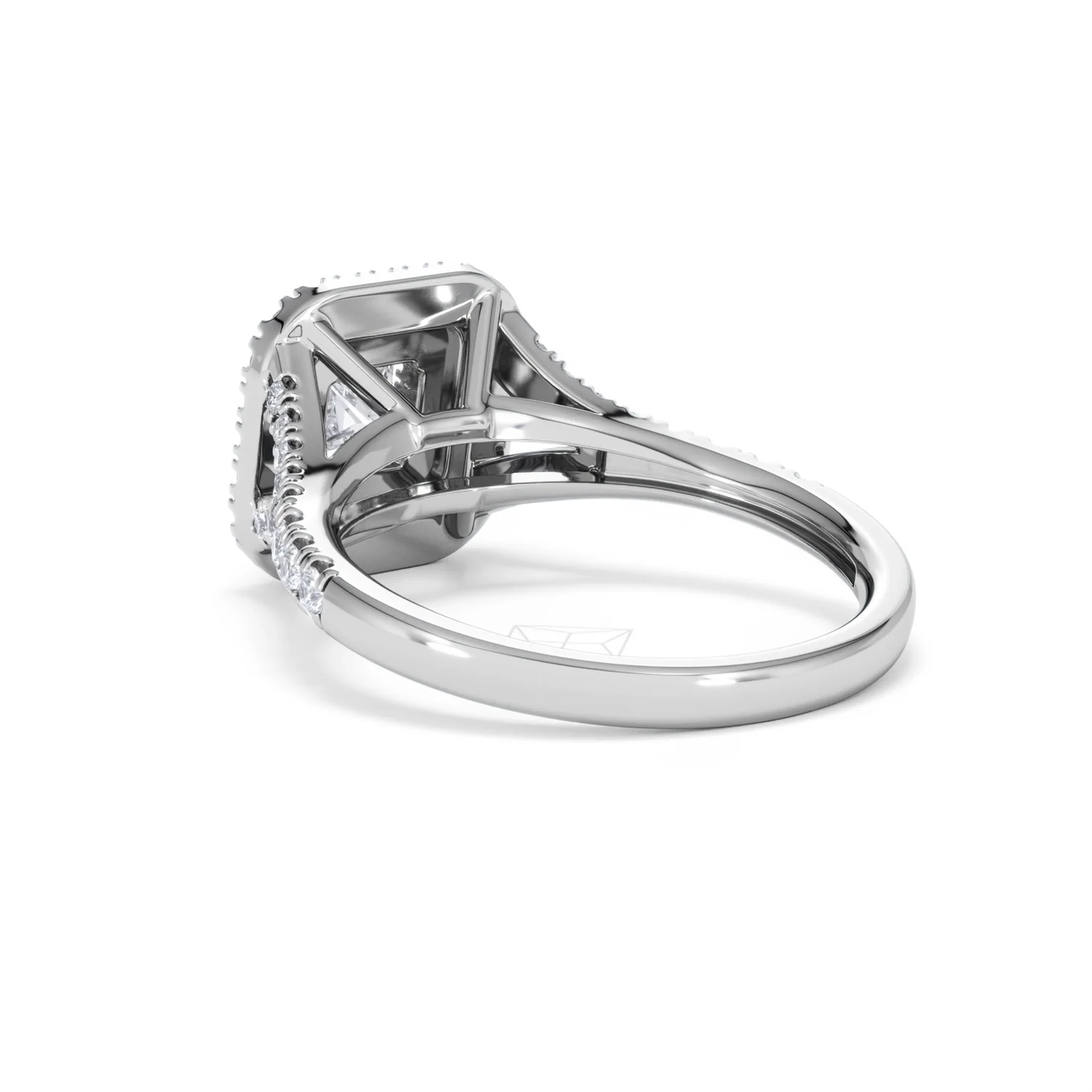 Cleopatra Lab Diamond Halo Engagement Ring 18K White Gold 1.20ct F/VS1 - Image 56