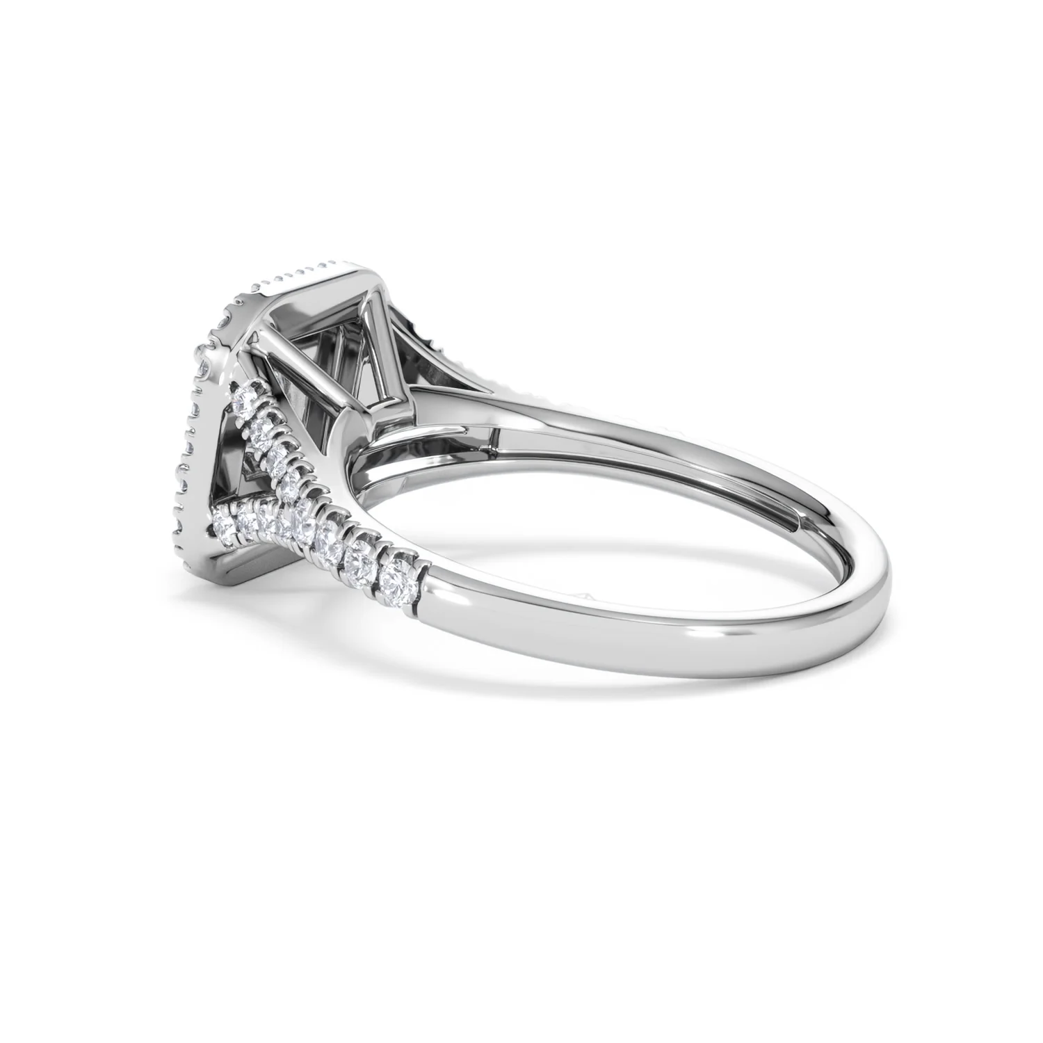 Cleopatra Lab Diamond Halo Engagement Ring 18K White Gold 1.20ct F/VS1 - Image 61