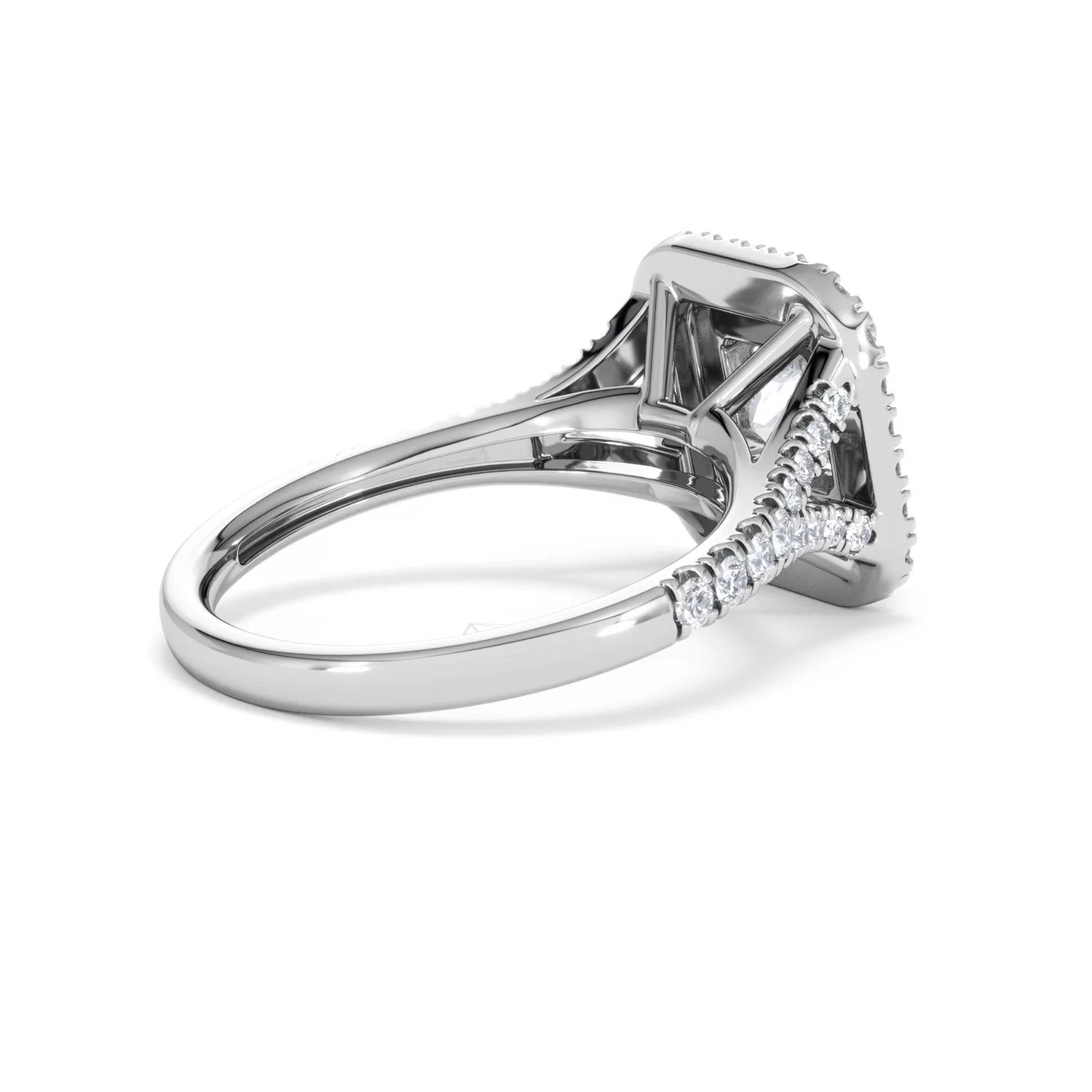Cleopatra Lab Diamond Halo Engagement Ring 18K White Gold 1.85ct F/VS1 - Image 35
