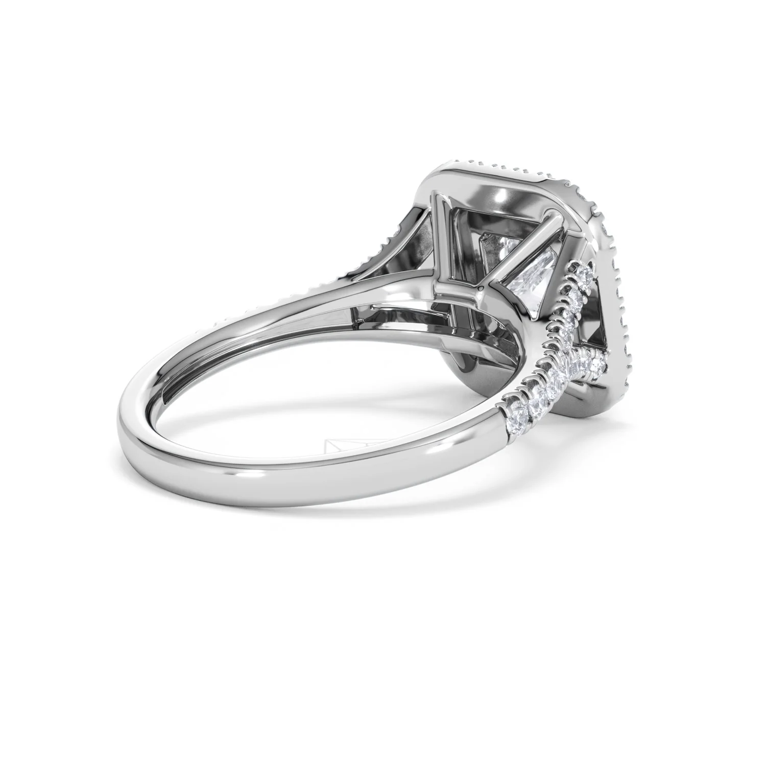 Cleopatra Lab Diamond Halo Engagement Ring 18K White Gold 1.85ct F/VS1 - Image 37
